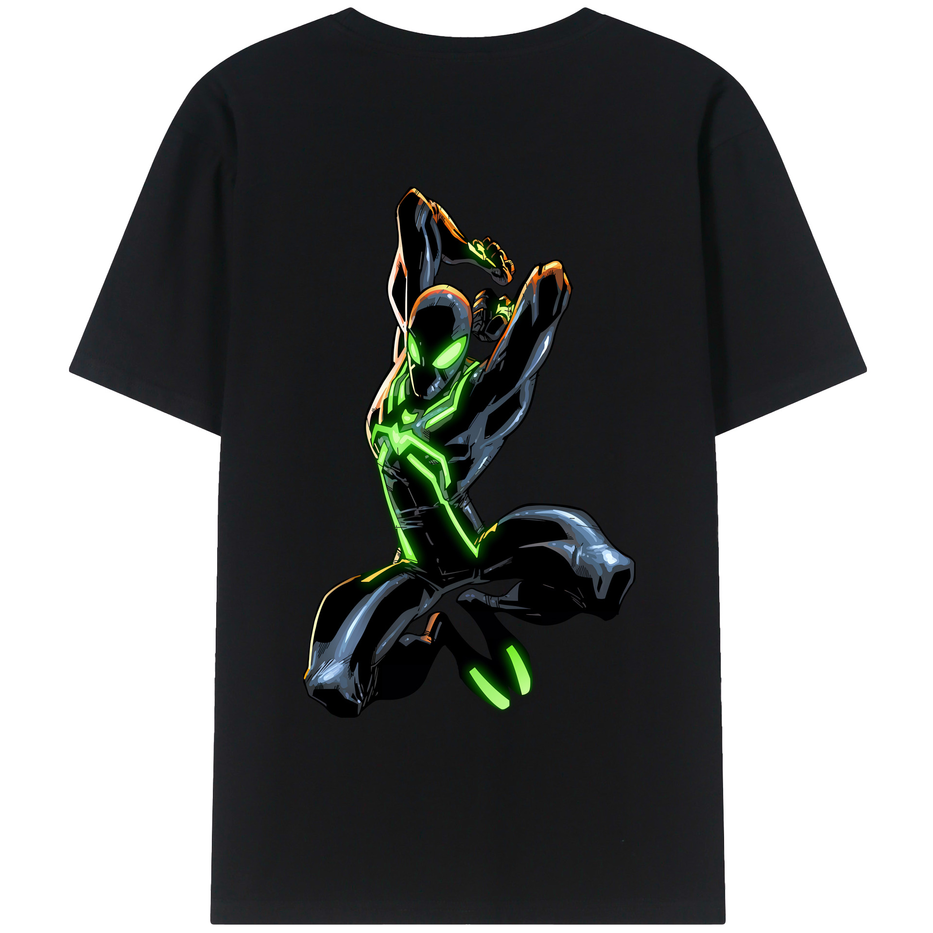 （画像用） Spider Man スパイダーマン レディース半袖Tシャツ(バックプリント)