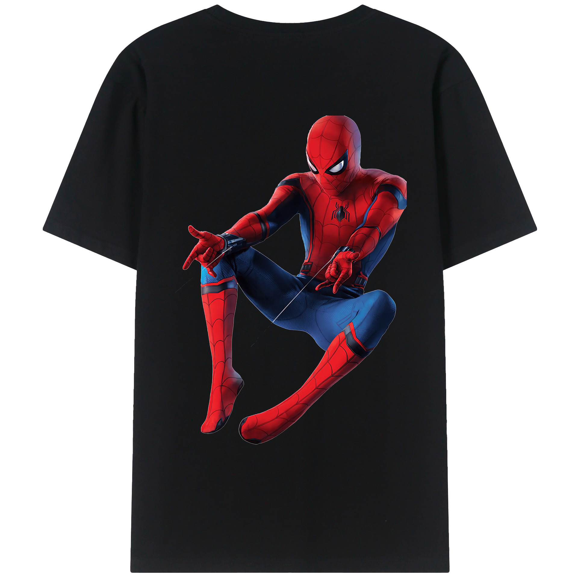 （画像用） Spider Man スパイダーマン レディース半袖Tシャツ(バックプリント)