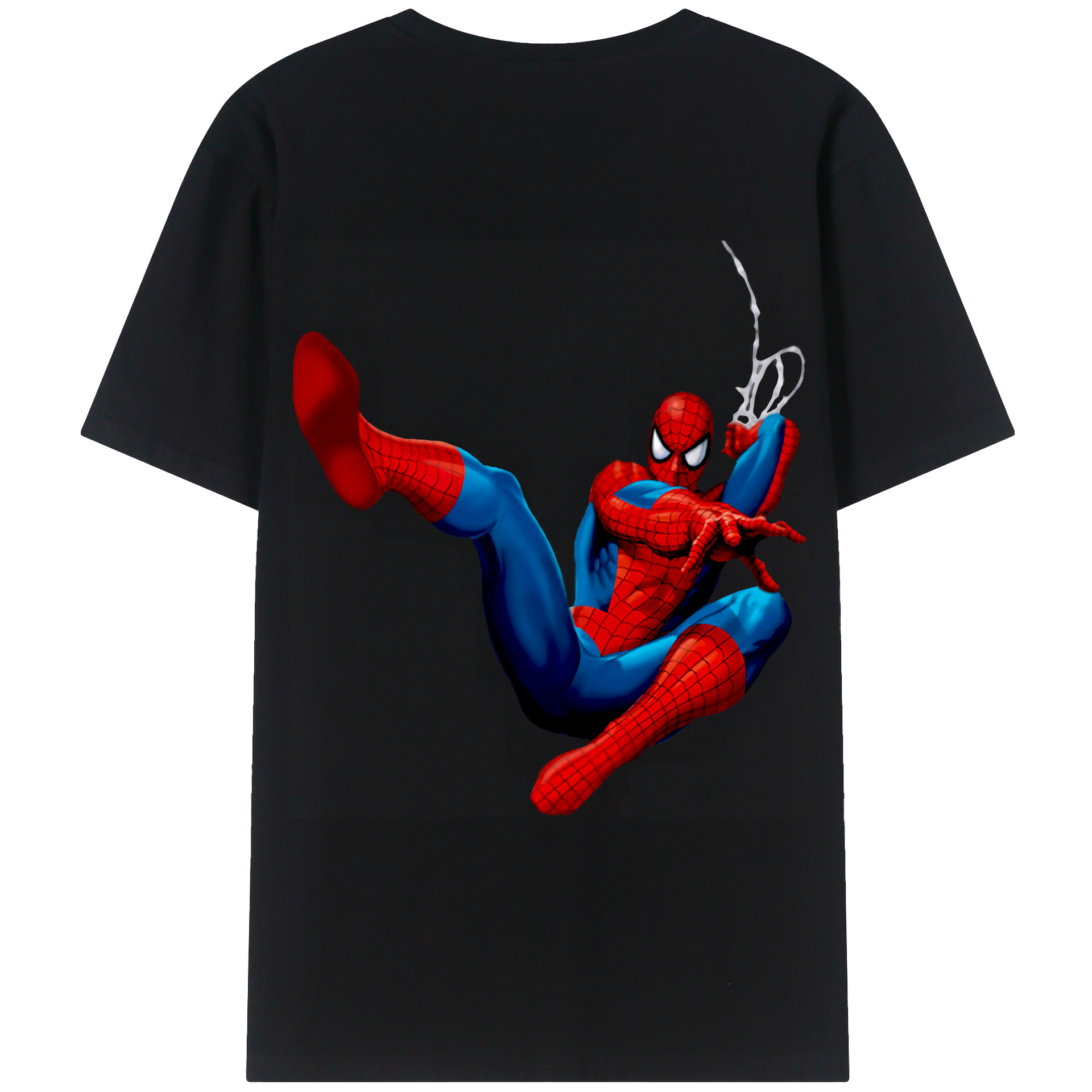 （画像用） Spider Man スパイダーマン レディース半袖Tシャツ(バックプリント)
