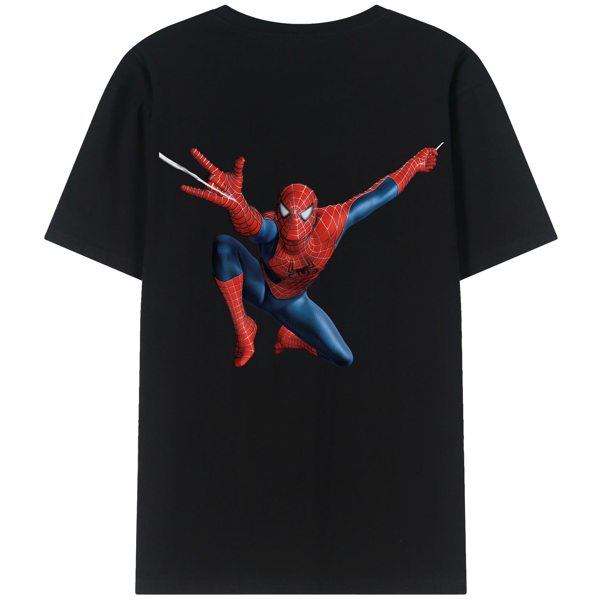 （画像用） Spider Man スパイダーマン レディース半袖Tシャツ(バックプリント)