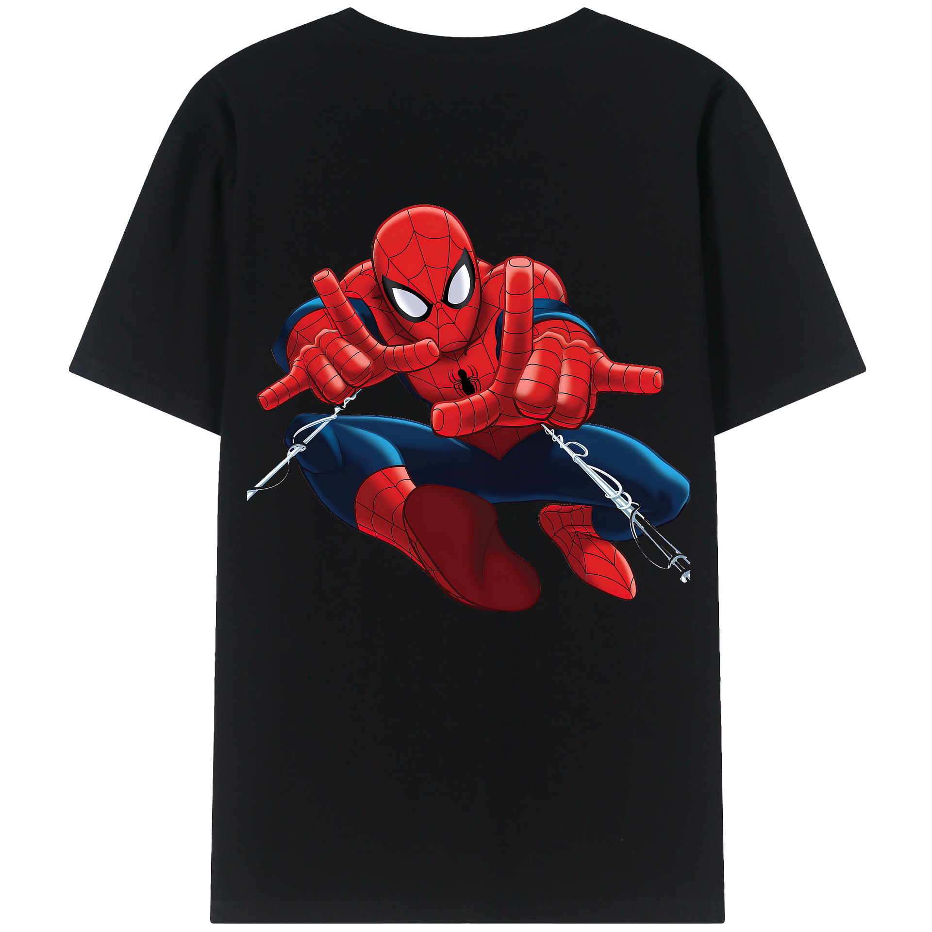（画像用） Spider Man スパイダーマン レディース半袖Tシャツ(バックプリント)