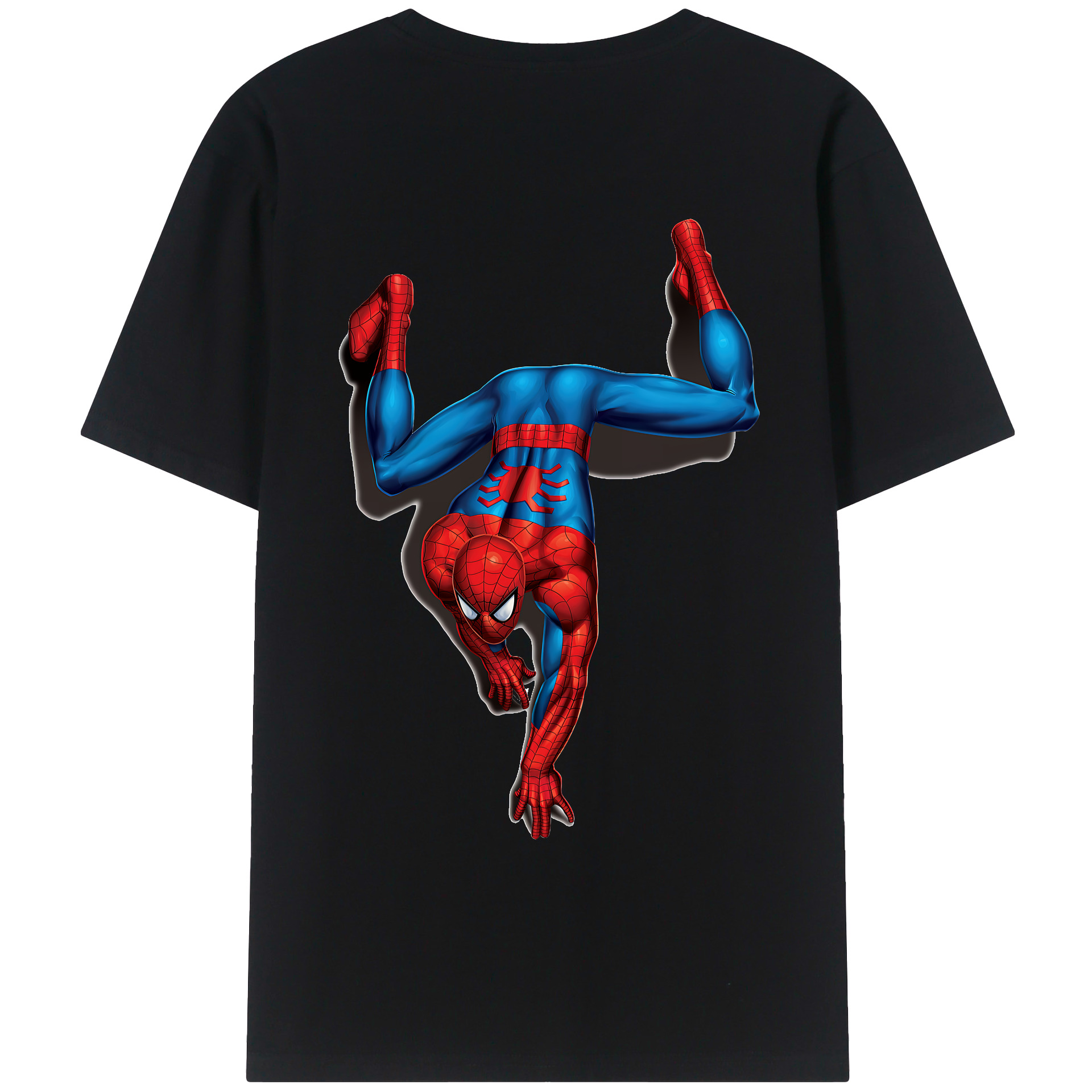 （画像用） Spider Man スパイダーマン レディース半袖Tシャツ(バックプリント)