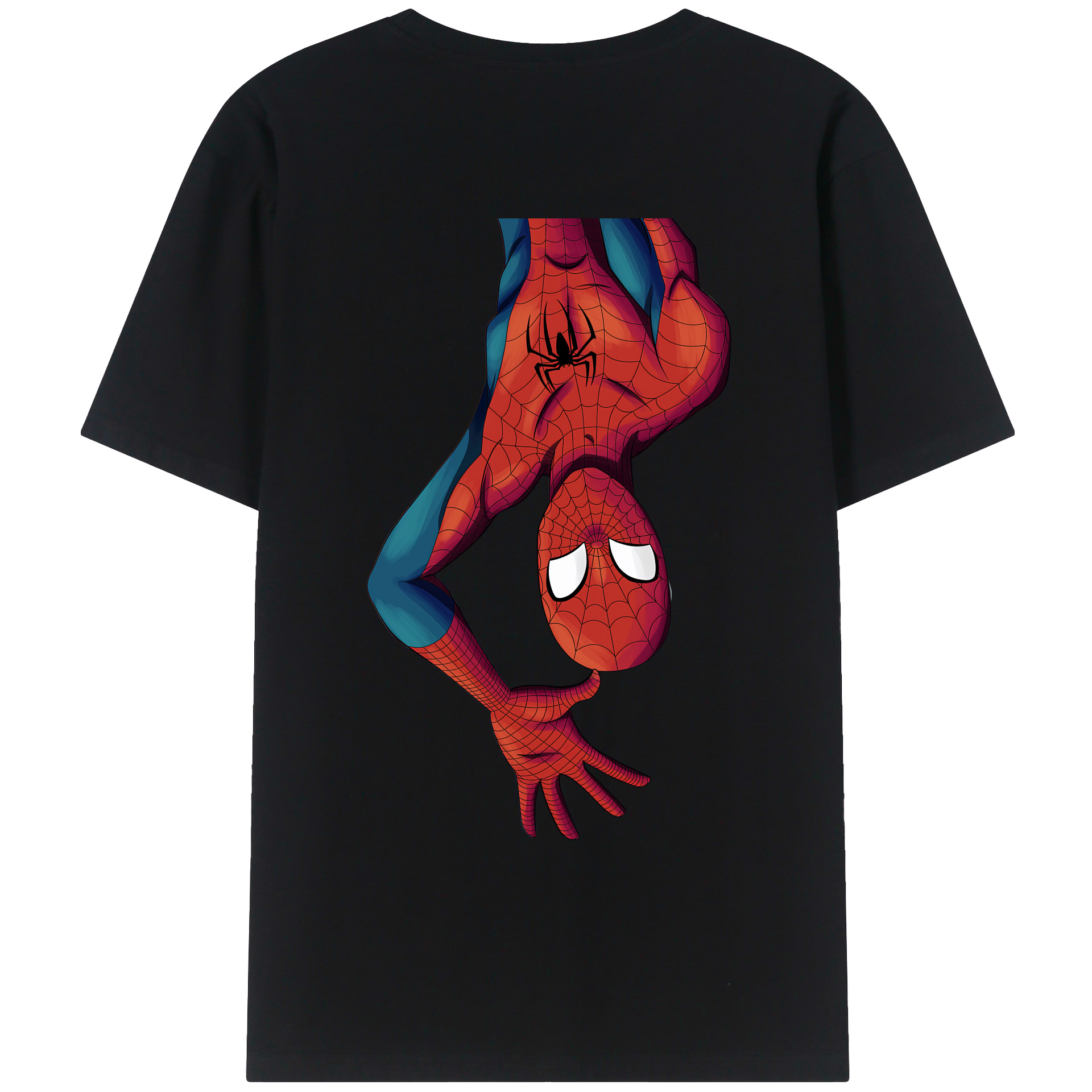 （画像用） Spider Man スパイダーマン レディース半袖Tシャツ(バックプリント)