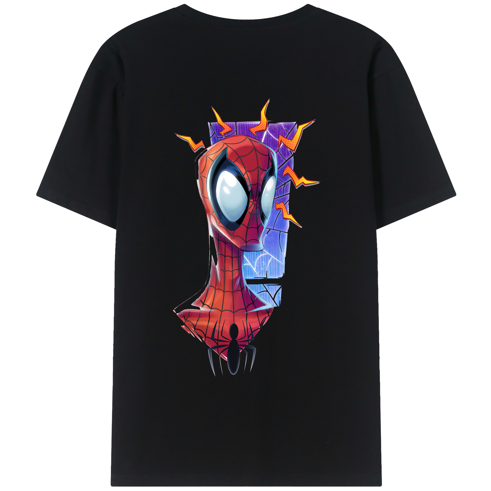 （画像用） Spider Man スパイダーマン レディース半袖Tシャツ(バックプリント)