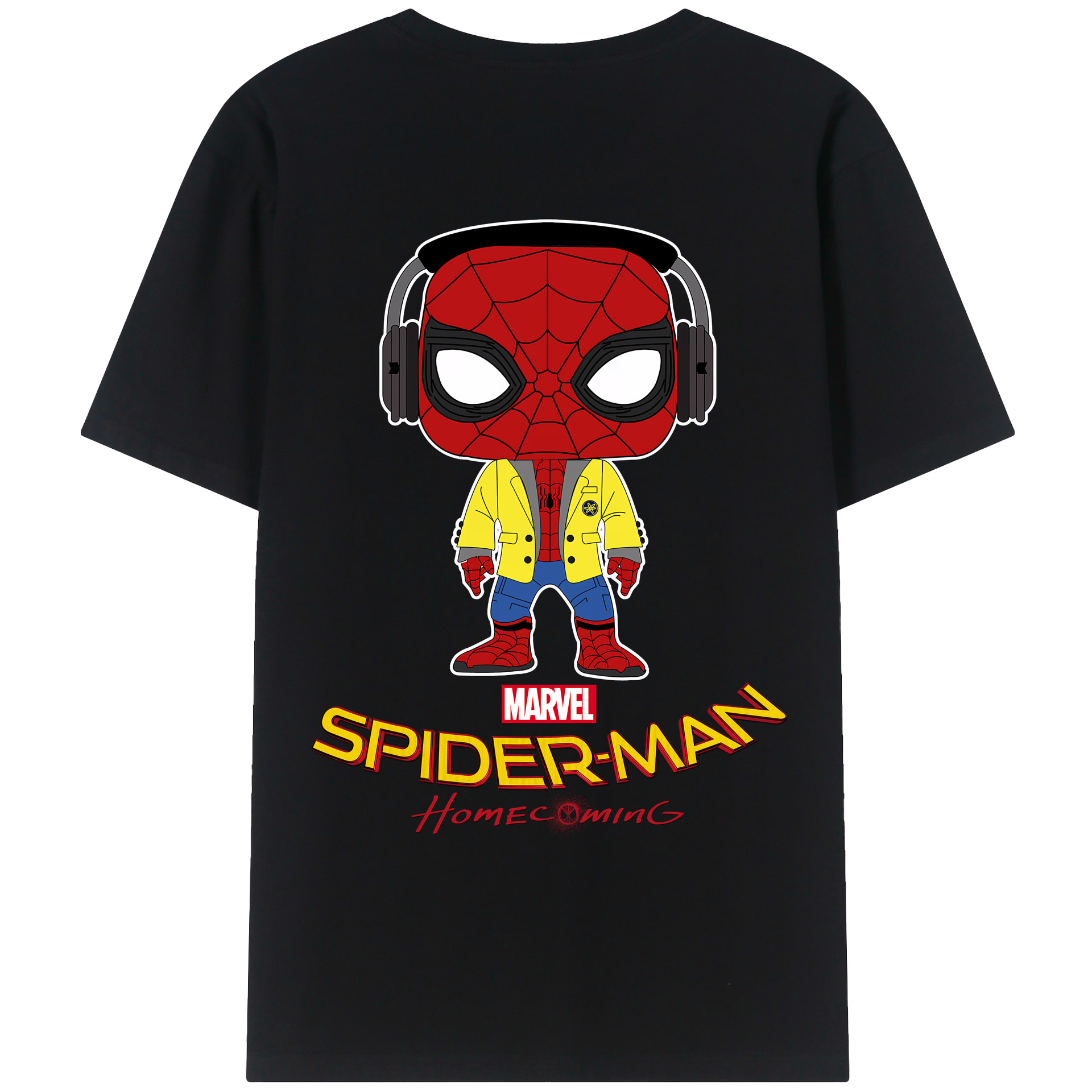 （画像用） Spider Man スパイダーマン レディース半袖Tシャツ(バックプリント)