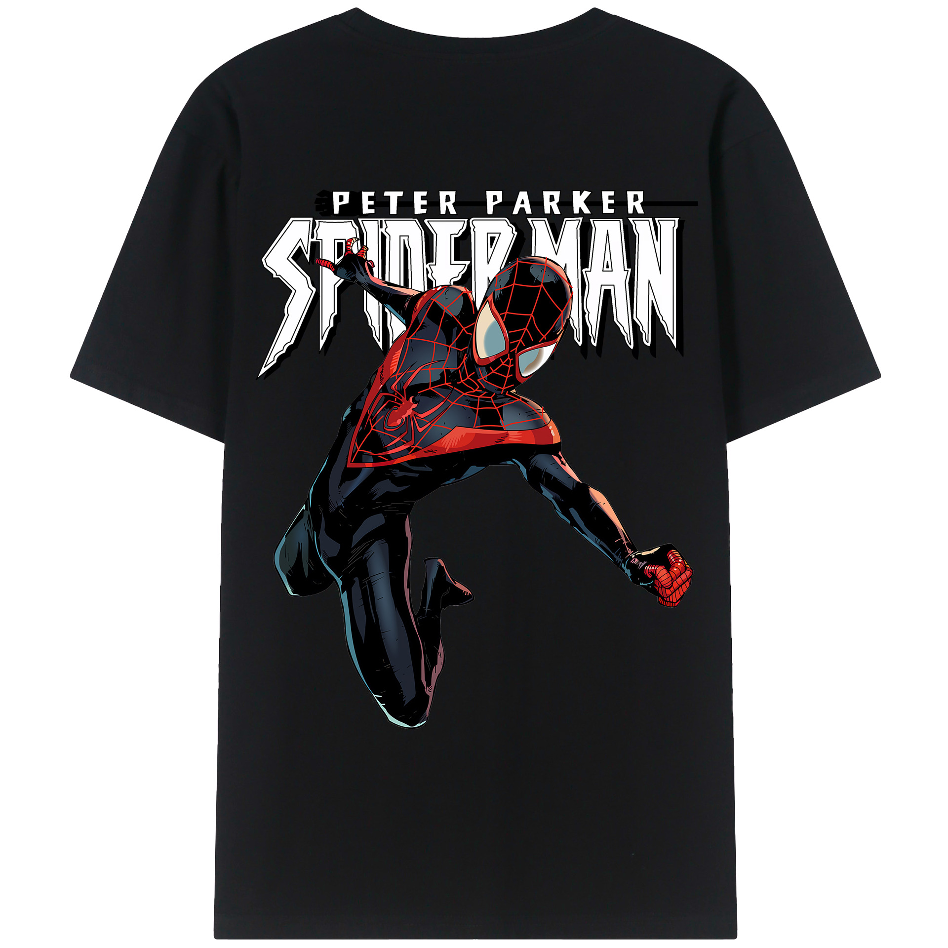 （画像用） Spider Man スパイダーマン レディース半袖Tシャツ(バックプリント)