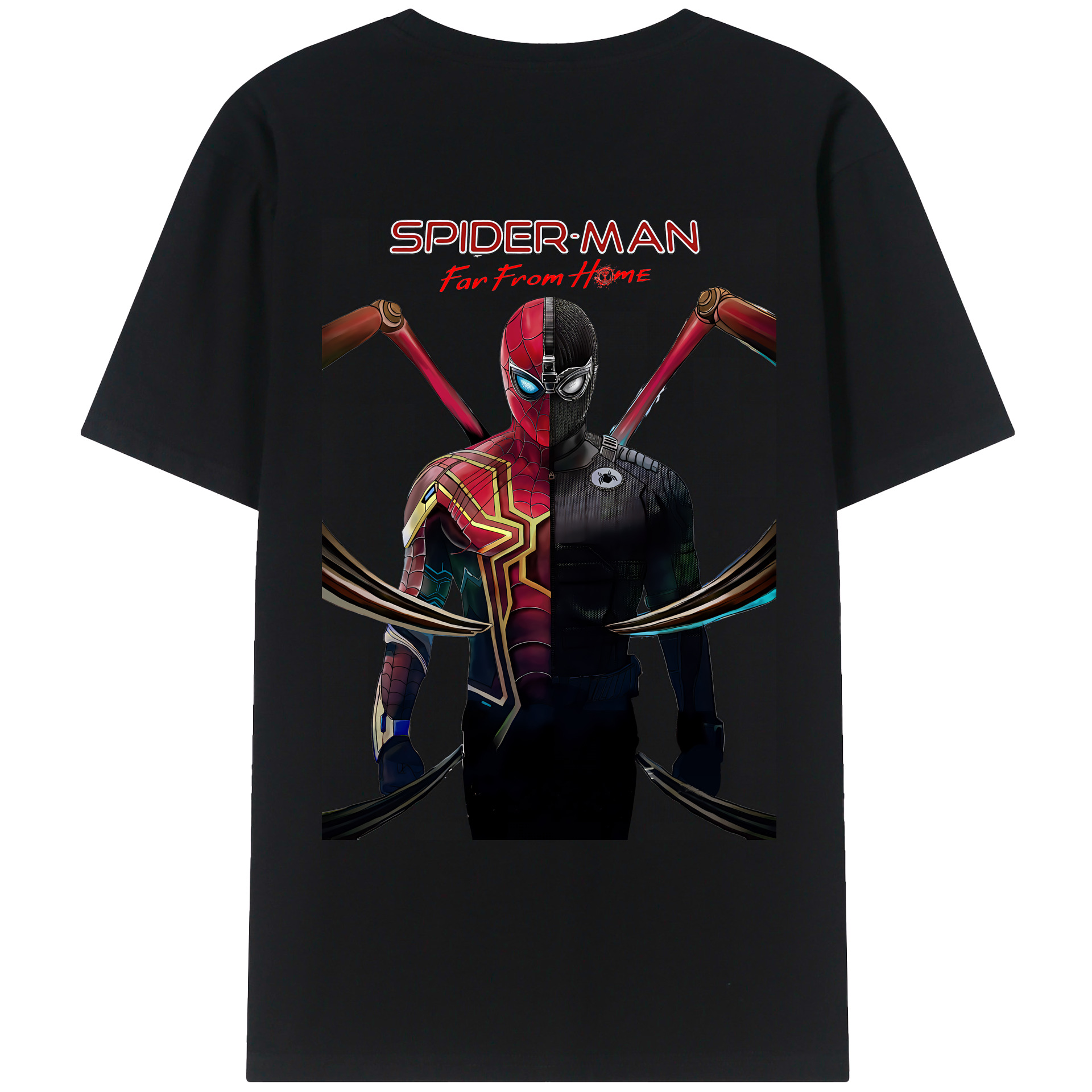 （画像用） Spider Man スパイダーマン レディース半袖Tシャツ(バックプリント)