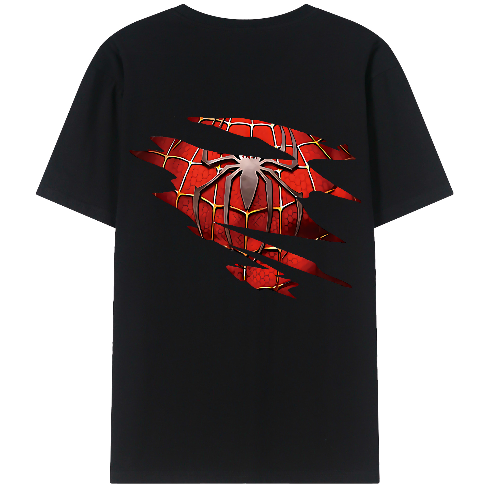 （画像用） Spider Man スパイダーマン レディース半袖Tシャツ(バックプリント)