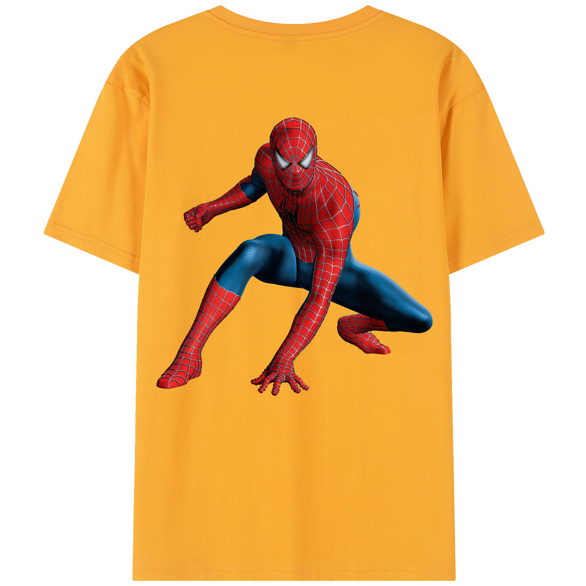 （画像用） Spider Man スパイダーマン レディース半袖Tシャツ(バックプリント)