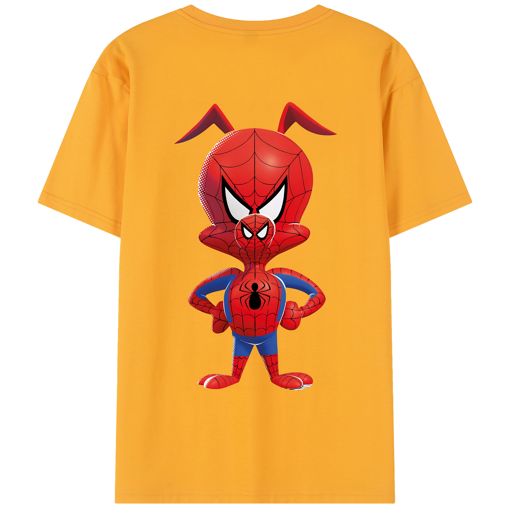 （画像用） Spider Man スパイダーマン レディース半袖Tシャツ(バックプリント)