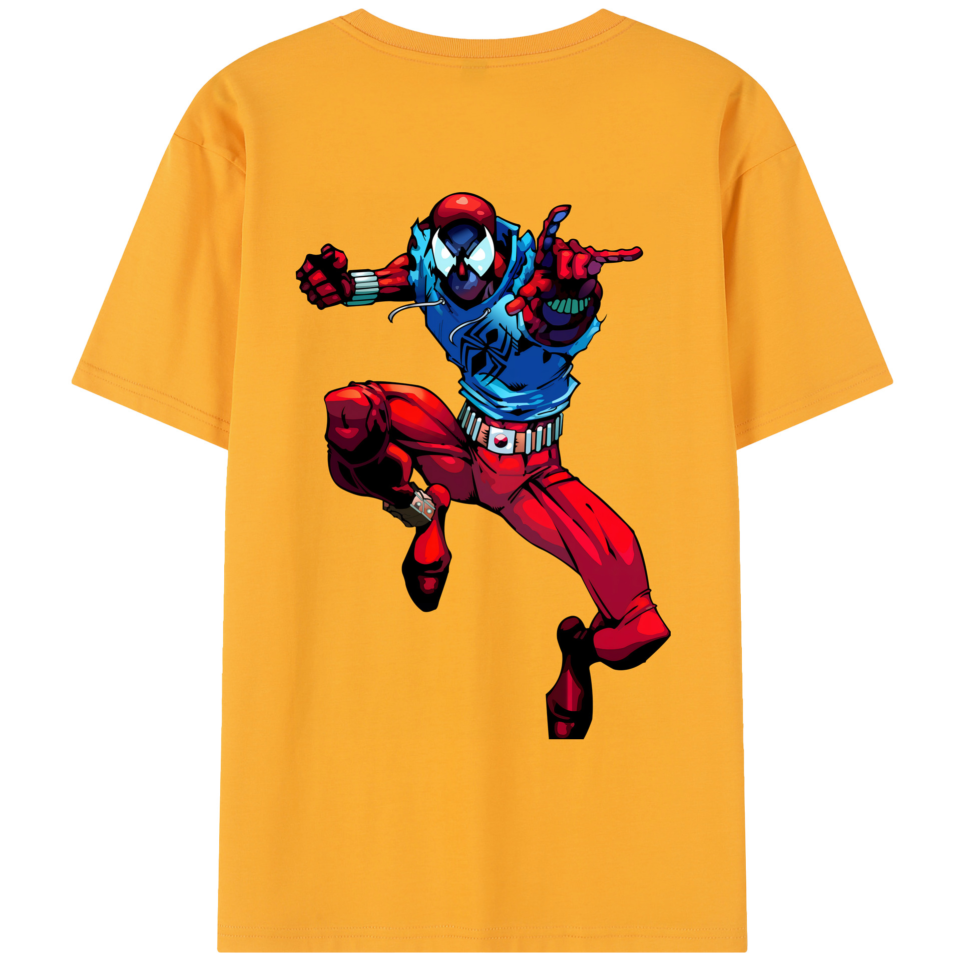 （画像用） Spider Man スパイダーマン レディース半袖Tシャツ(バックプリント)