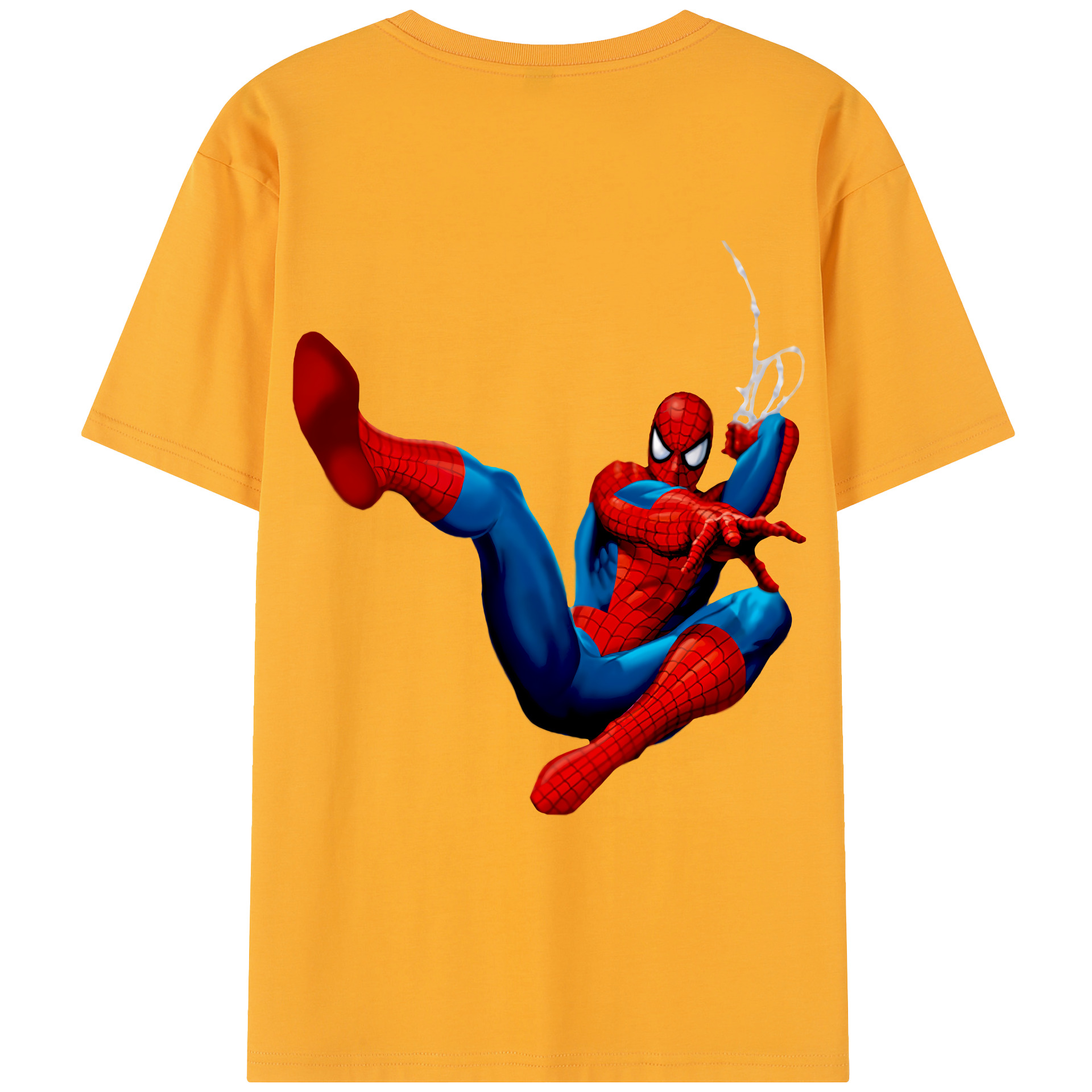 （画像用） Spider Man スパイダーマン レディース半袖Tシャツ(バックプリント)