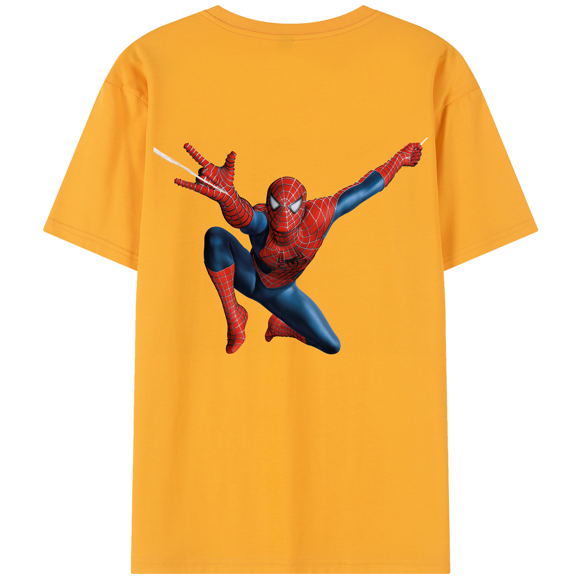 （画像用） Spider Man スパイダーマン レディース半袖Tシャツ(バックプリント)