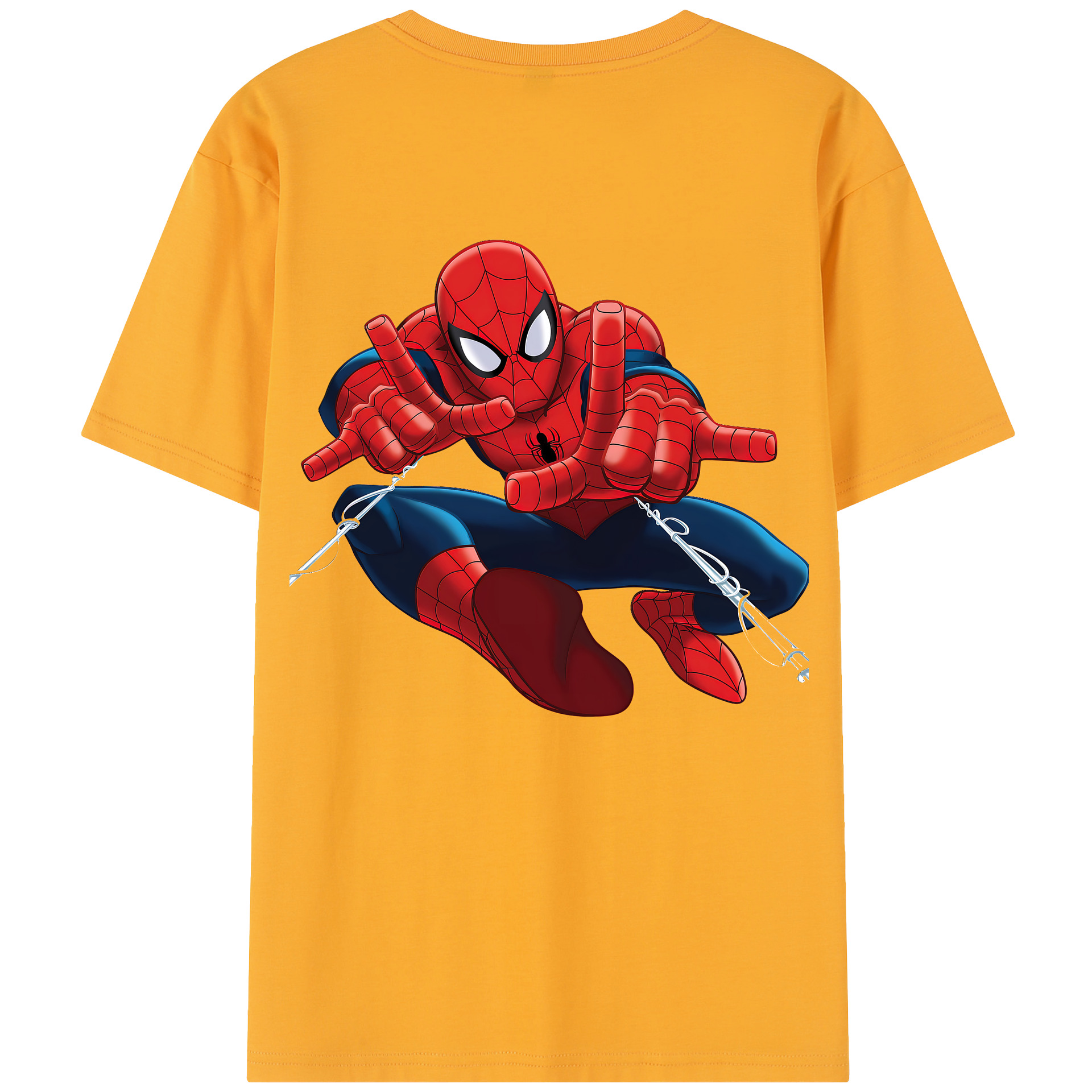 （画像用） Spider Man スパイダーマン レディース半袖Tシャツ(バックプリント)