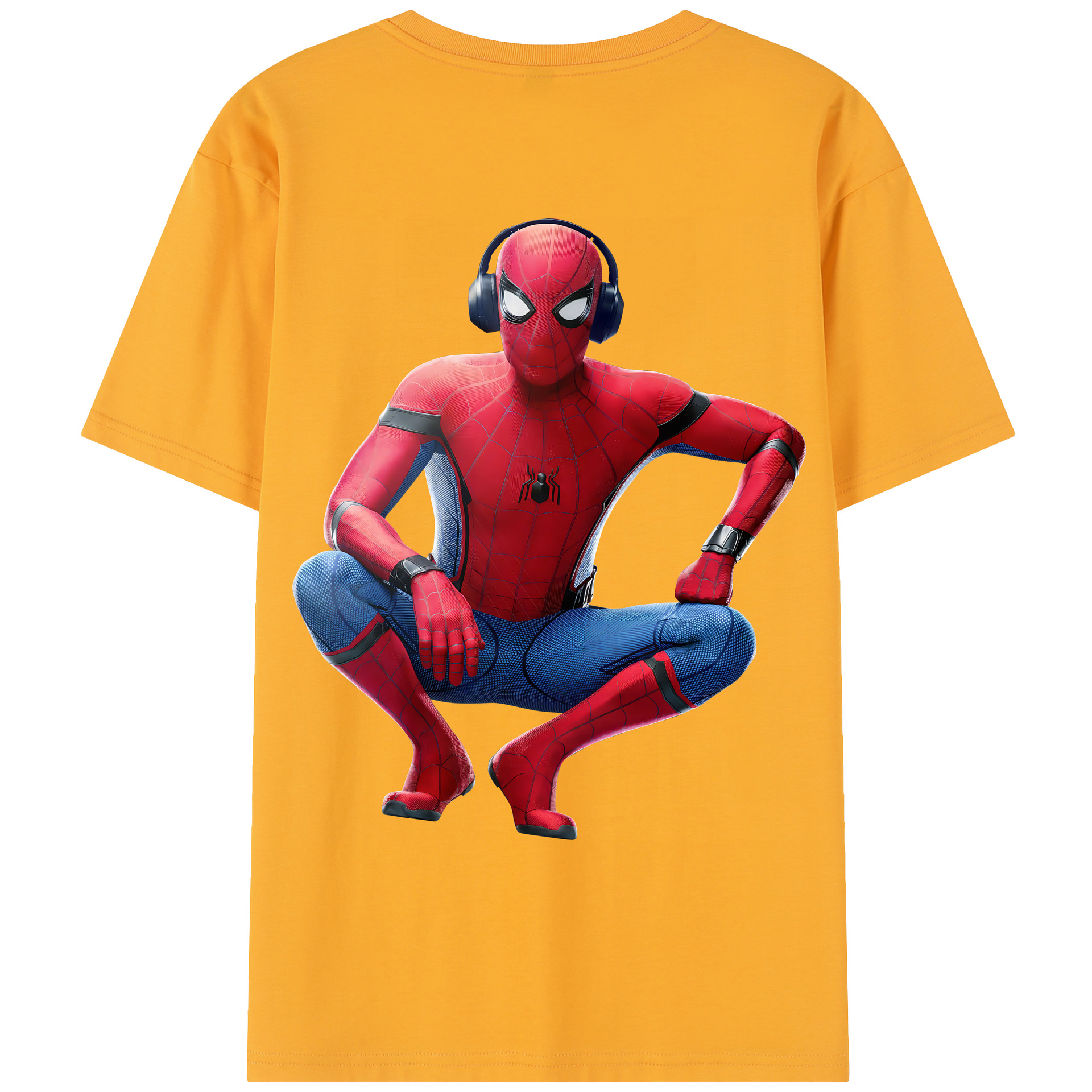 （画像用） Spider Man スパイダーマン レディース半袖Tシャツ(バックプリント)