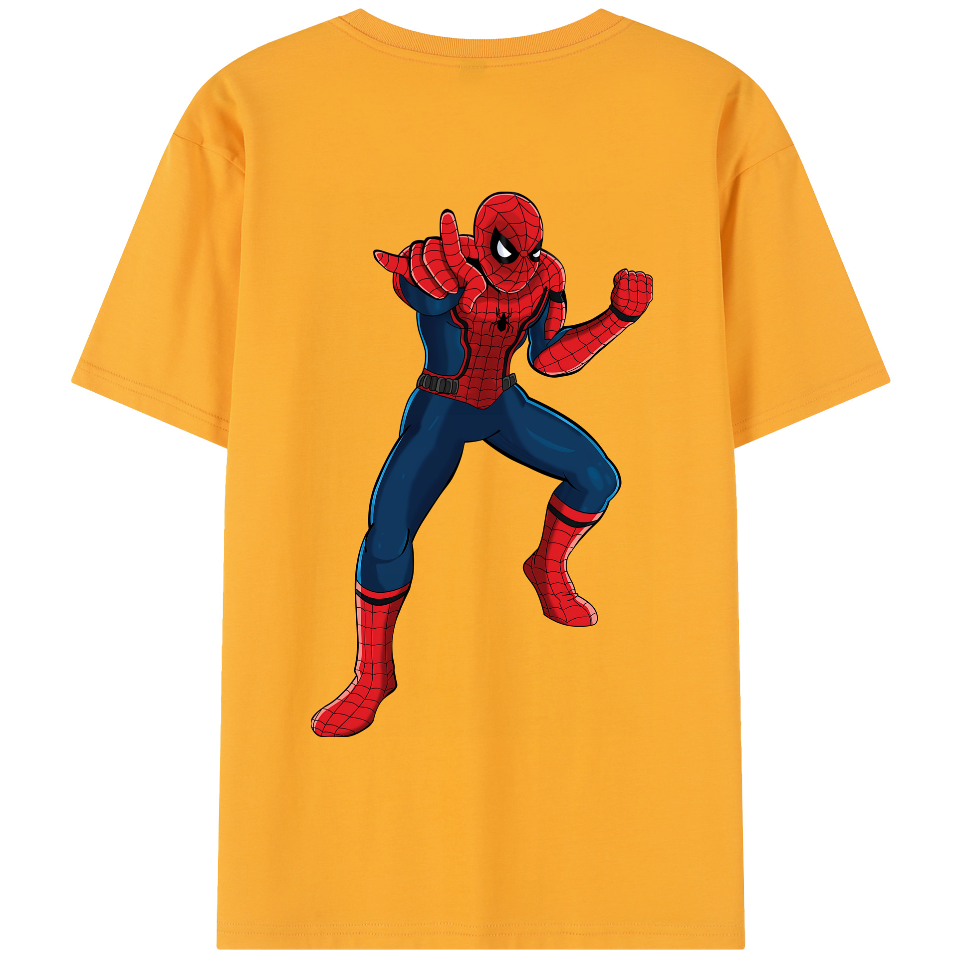 （画像用） Spider Man スパイダーマン レディース半袖Tシャツ(バックプリント)