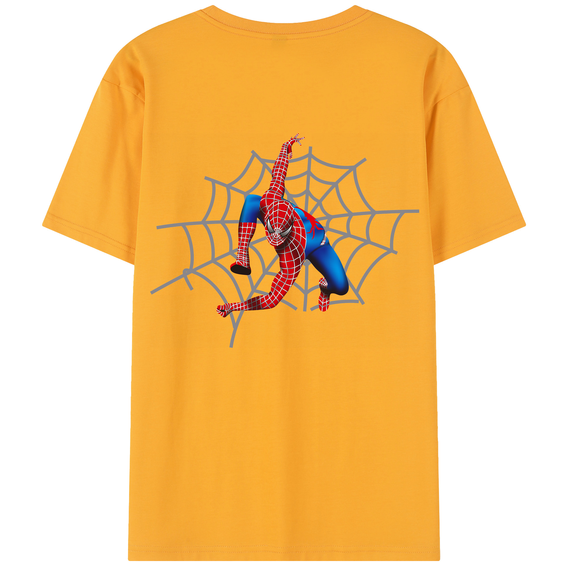 （画像用） Spider Man スパイダーマン レディース半袖Tシャツ(バックプリント)