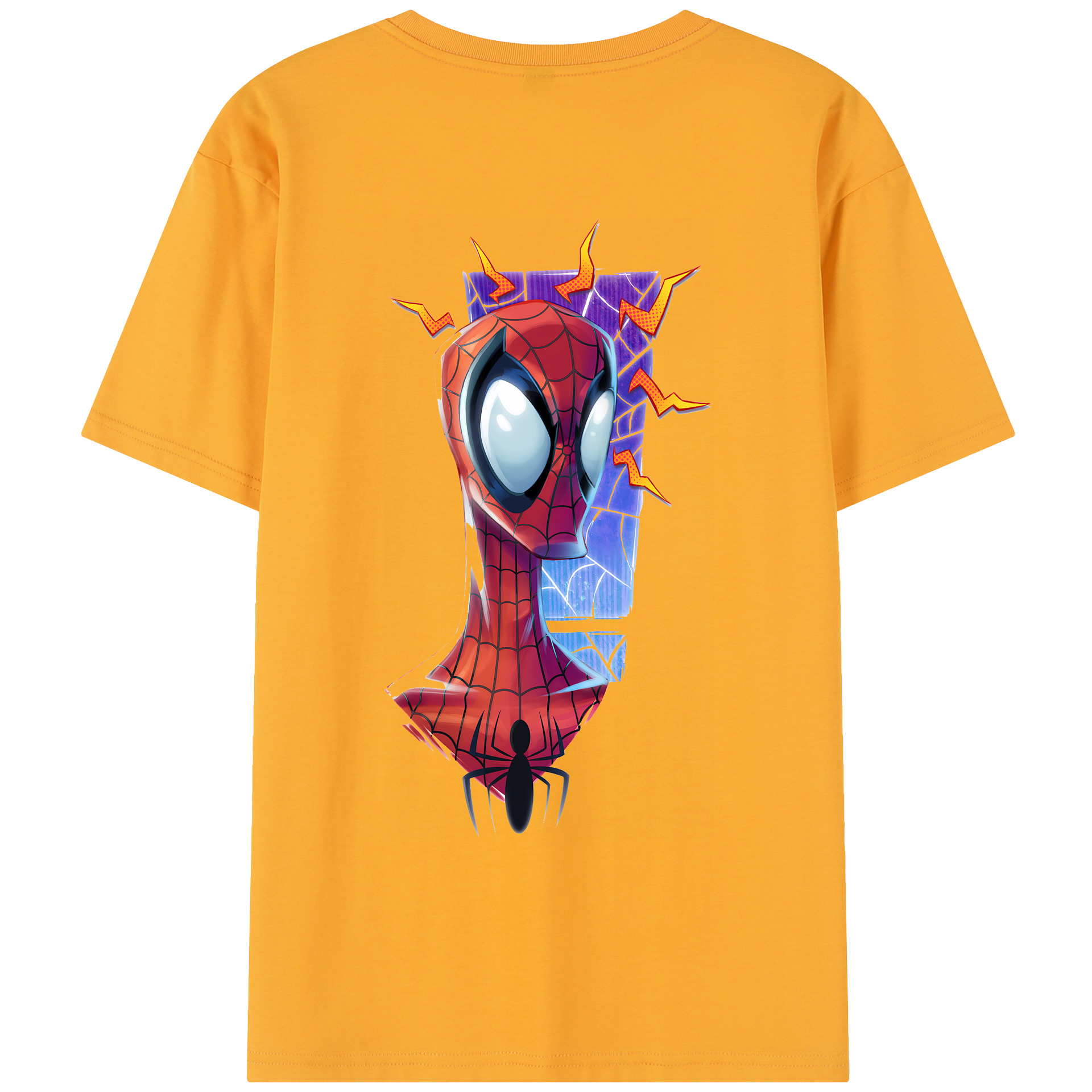 （画像用） Spider Man スパイダーマン レディース半袖Tシャツ(バックプリント)