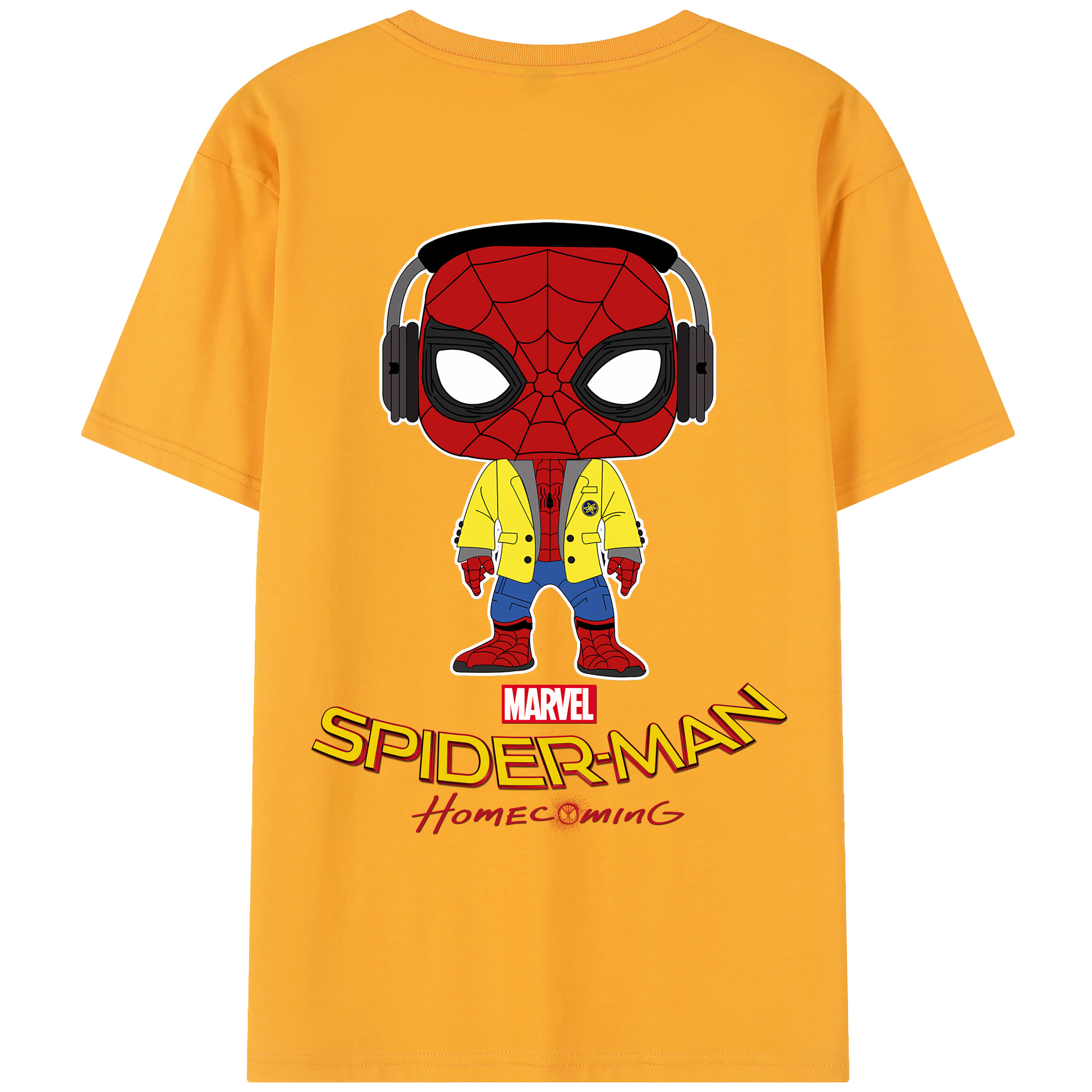 （画像用） Spider Man スパイダーマン レディース半袖Tシャツ(バックプリント)