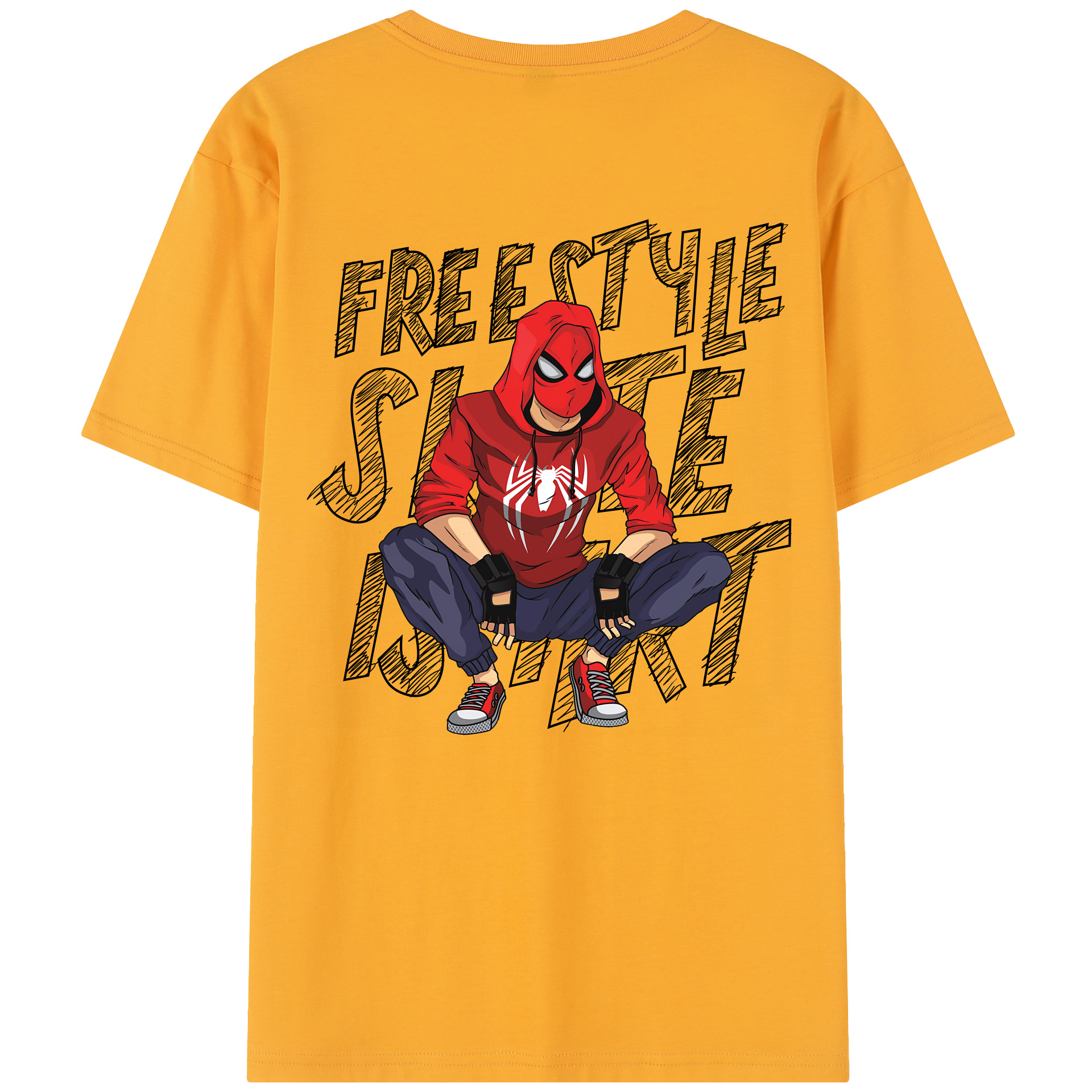 （画像用） Spider Man スパイダーマン レディース半袖Tシャツ(バックプリント)