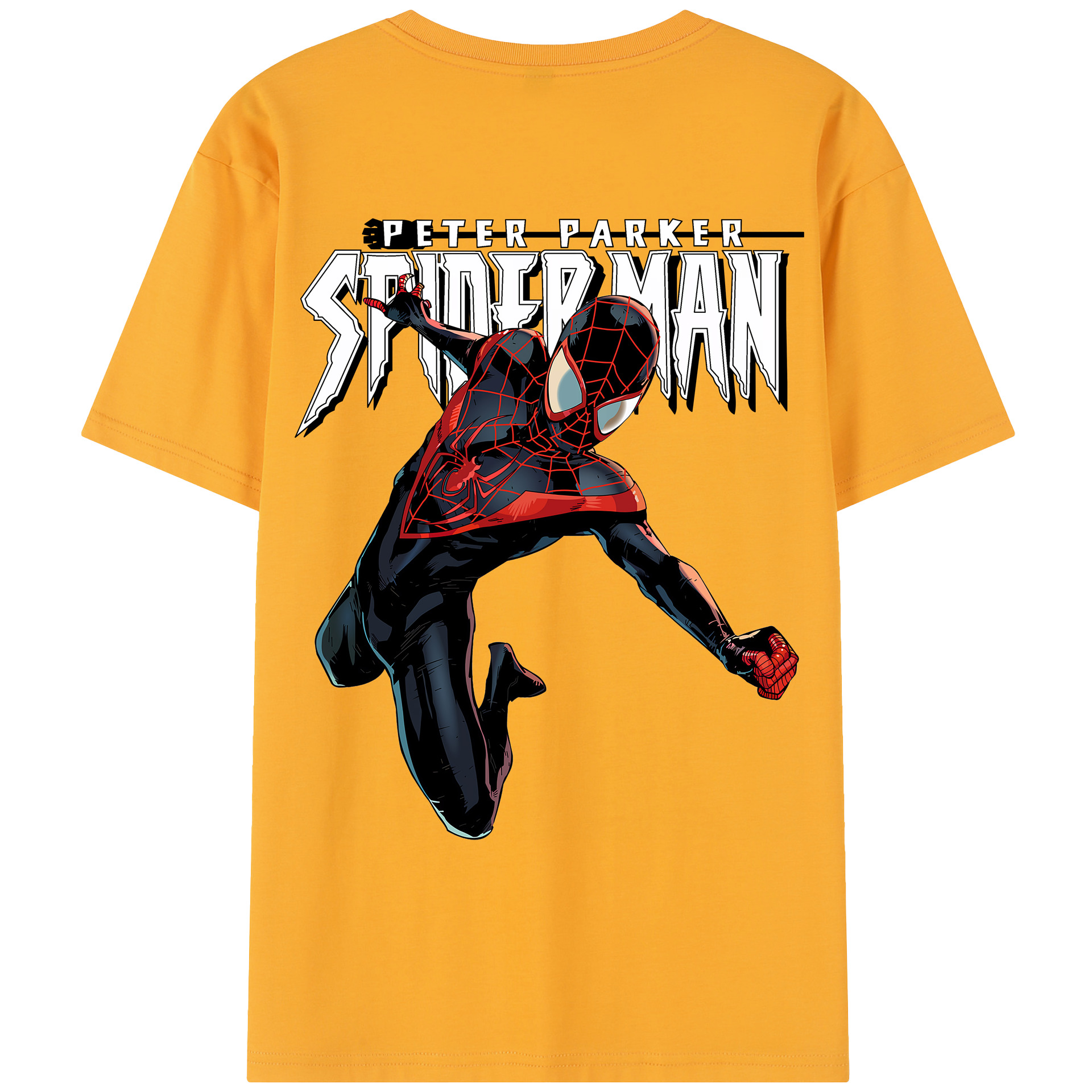 （画像用） Spider Man スパイダーマン レディース半袖Tシャツ(バックプリント)