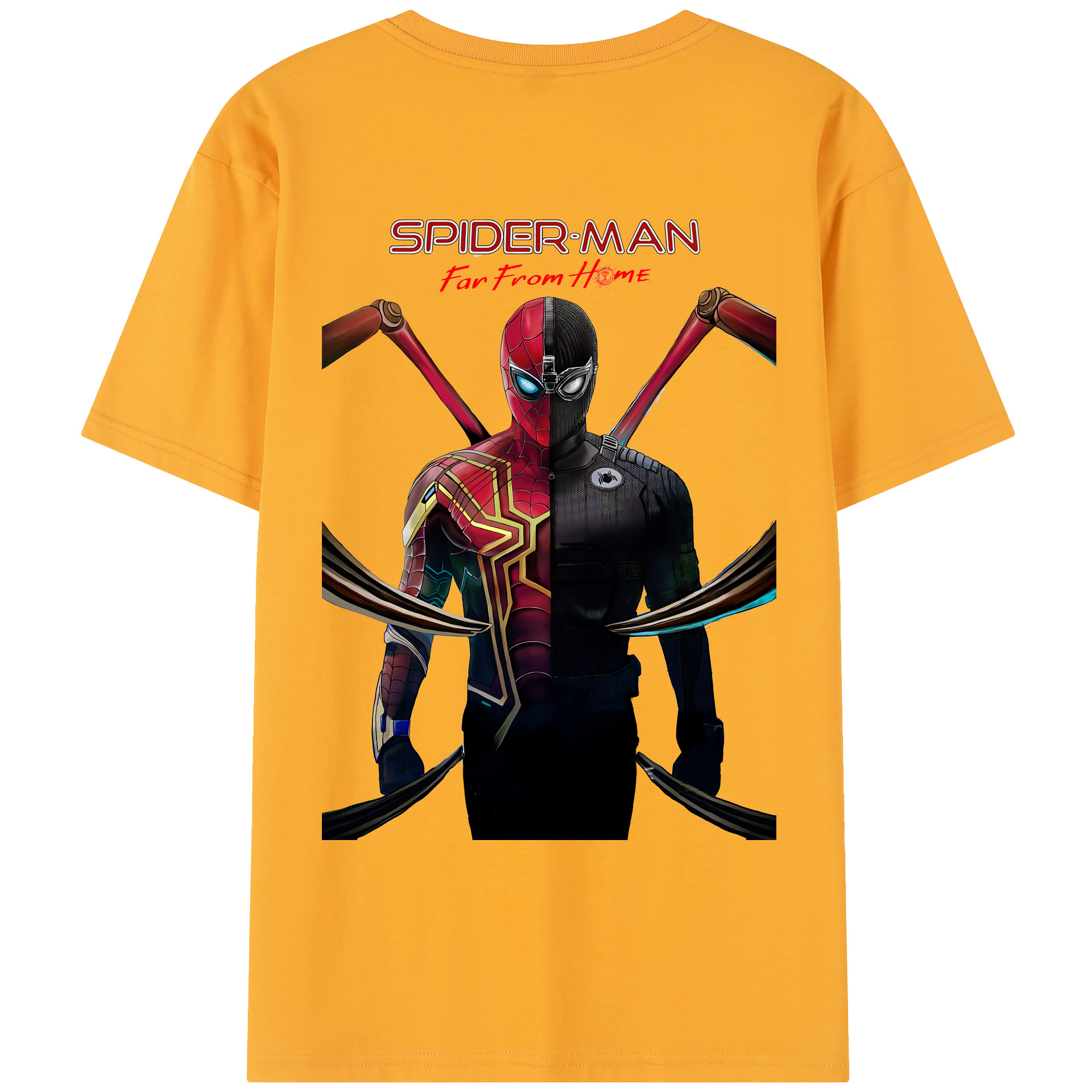 （画像用） Spider Man スパイダーマン レディース半袖Tシャツ(バックプリント)