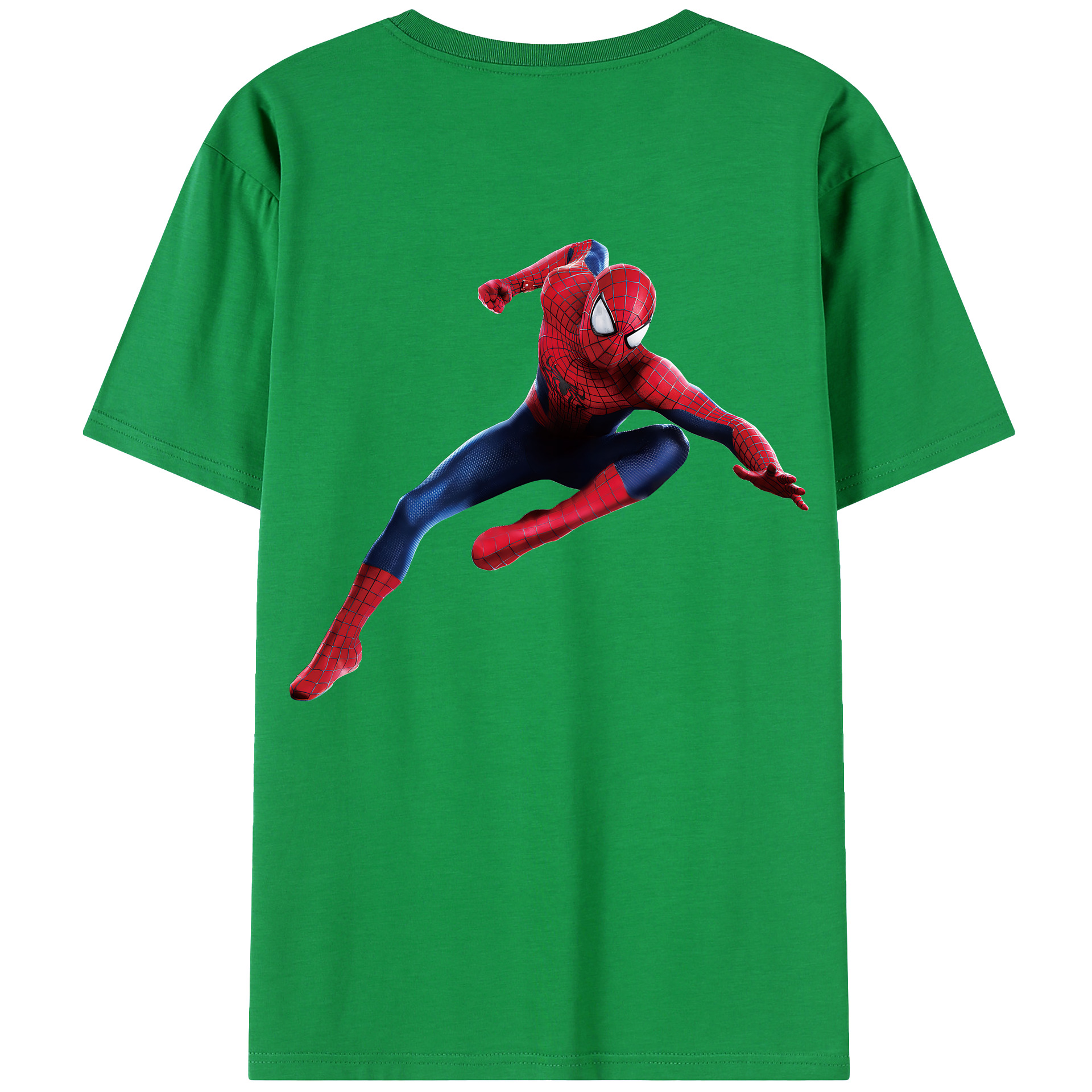 （画像用） Spider Man スパイダーマン レディース半袖Tシャツ(バックプリント)