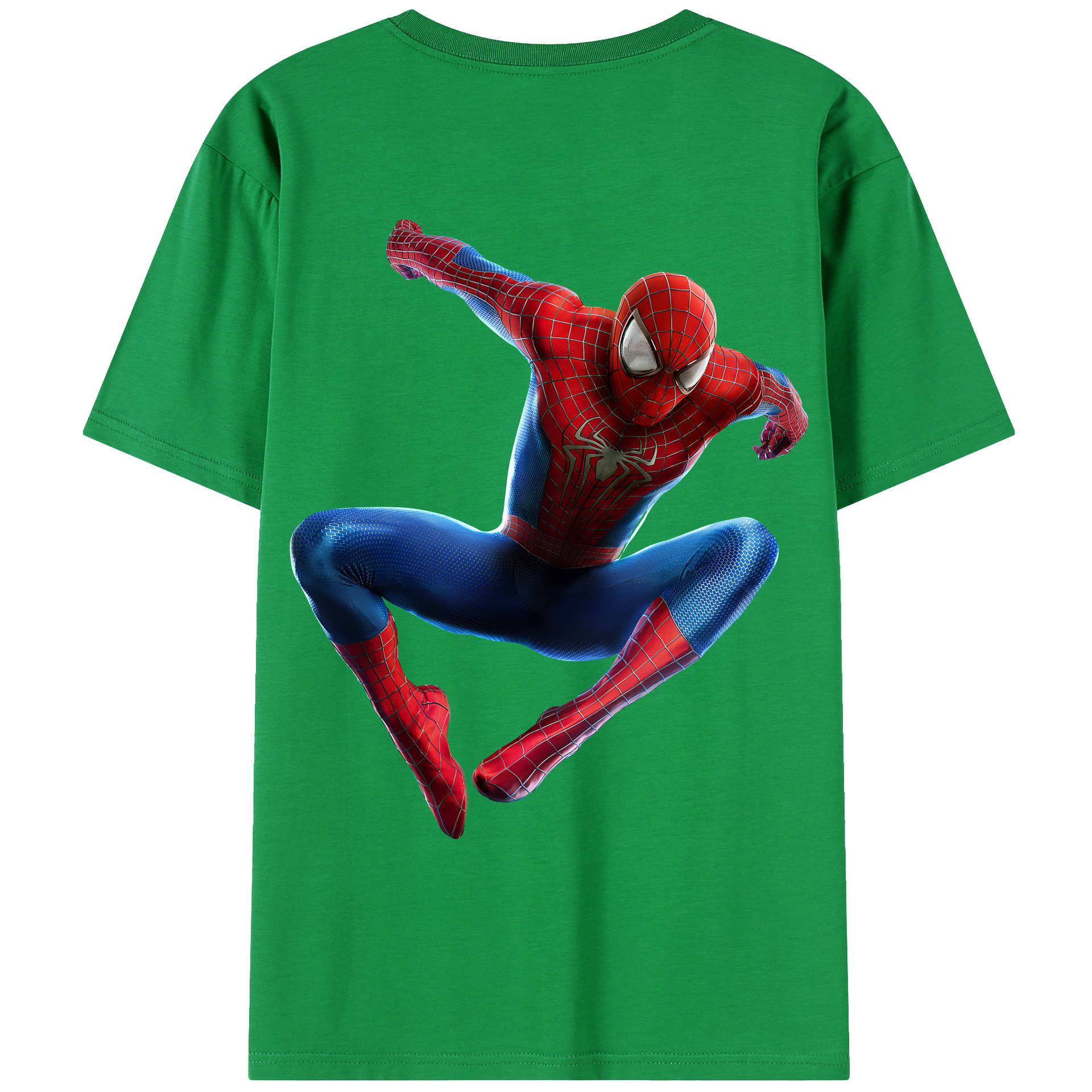 （画像用） Spider Man スパイダーマン レディース半袖Tシャツ(バックプリント)