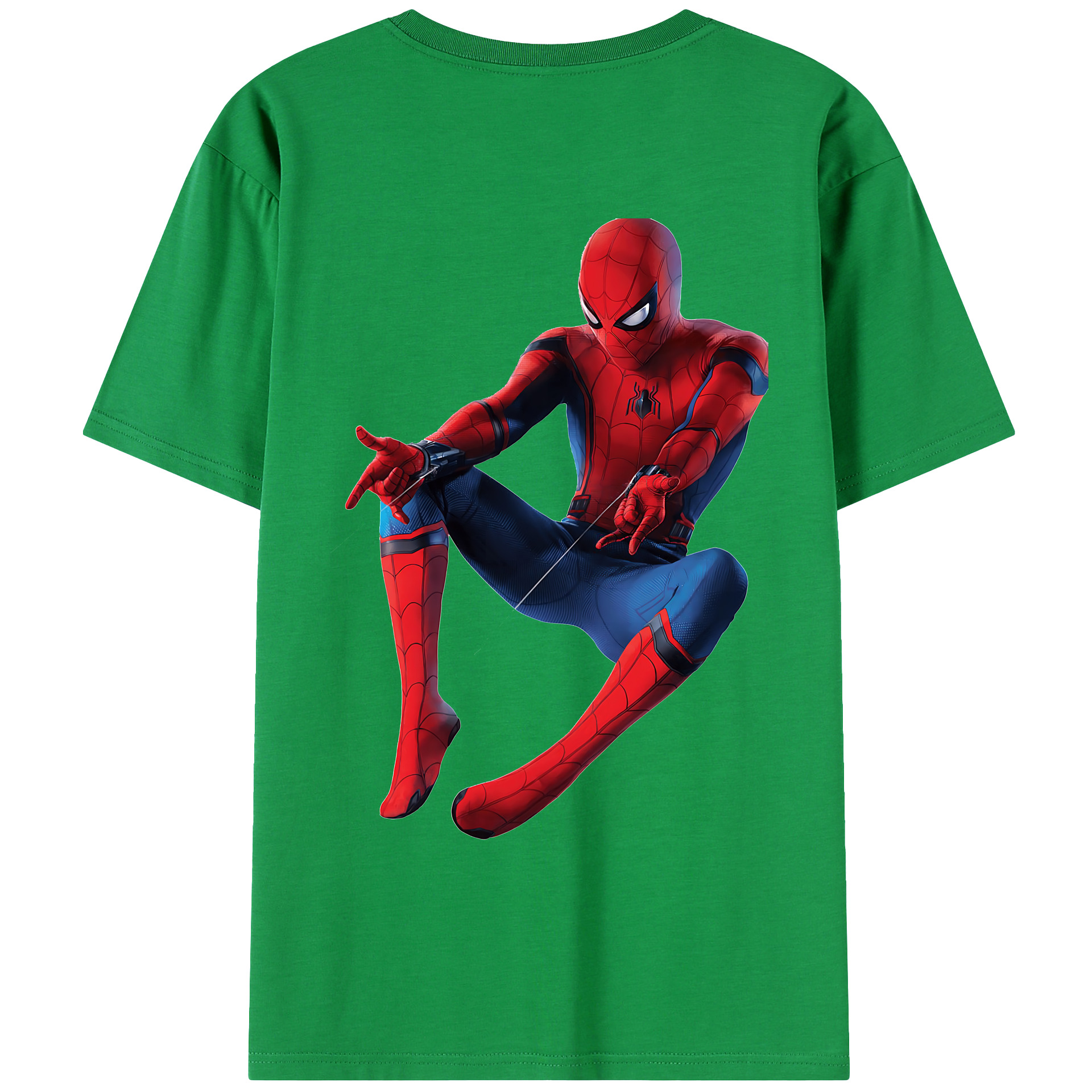 （画像用） Spider Man スパイダーマン レディース半袖Tシャツ(バックプリント)