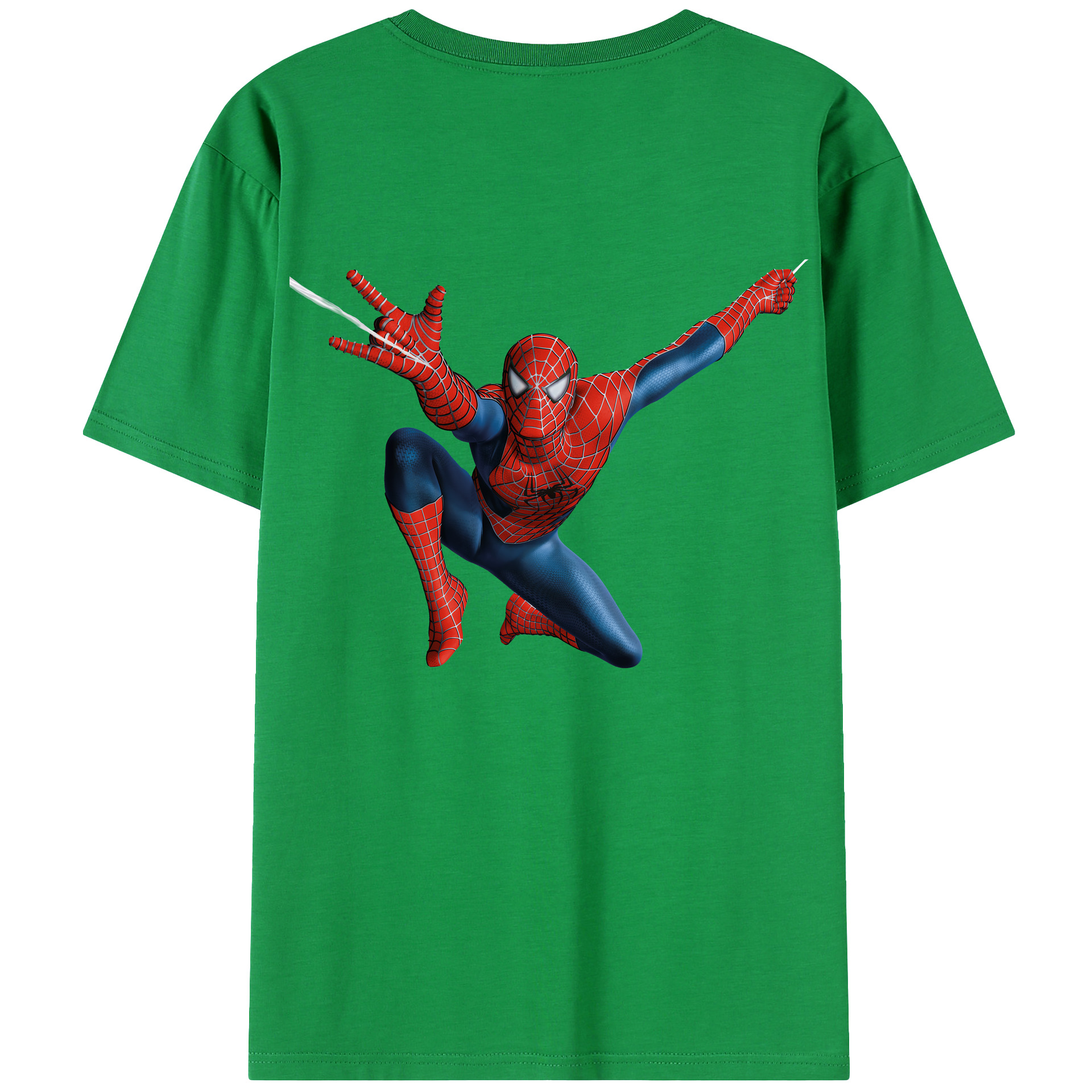 （画像用） Spider Man スパイダーマン レディース半袖Tシャツ(バックプリント)