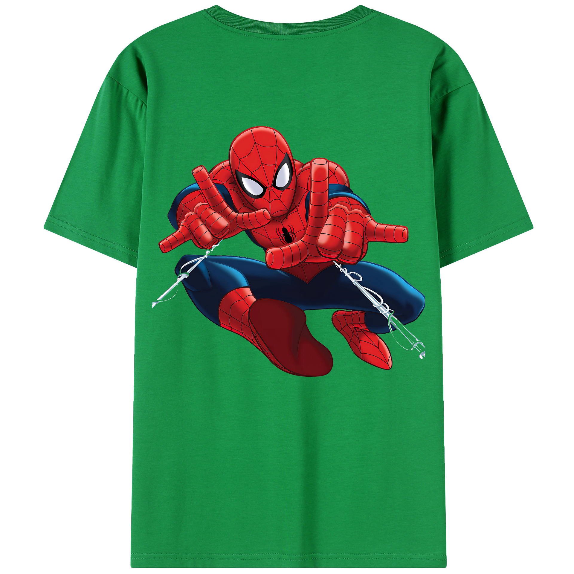 （画像用） Spider Man スパイダーマン レディース半袖Tシャツ(バックプリント)