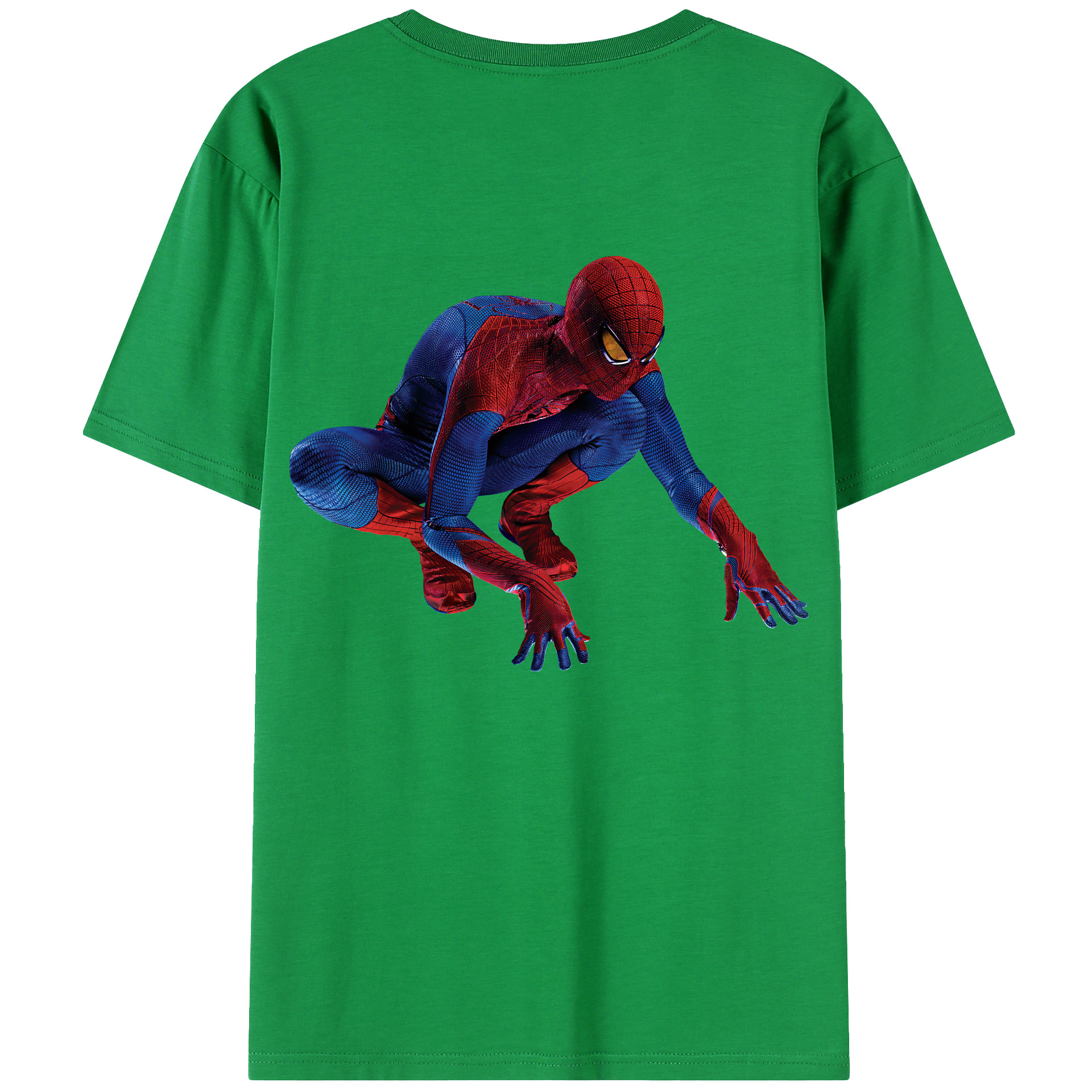 （画像用） Spider Man スパイダーマン レディース半袖Tシャツ(バックプリント)
