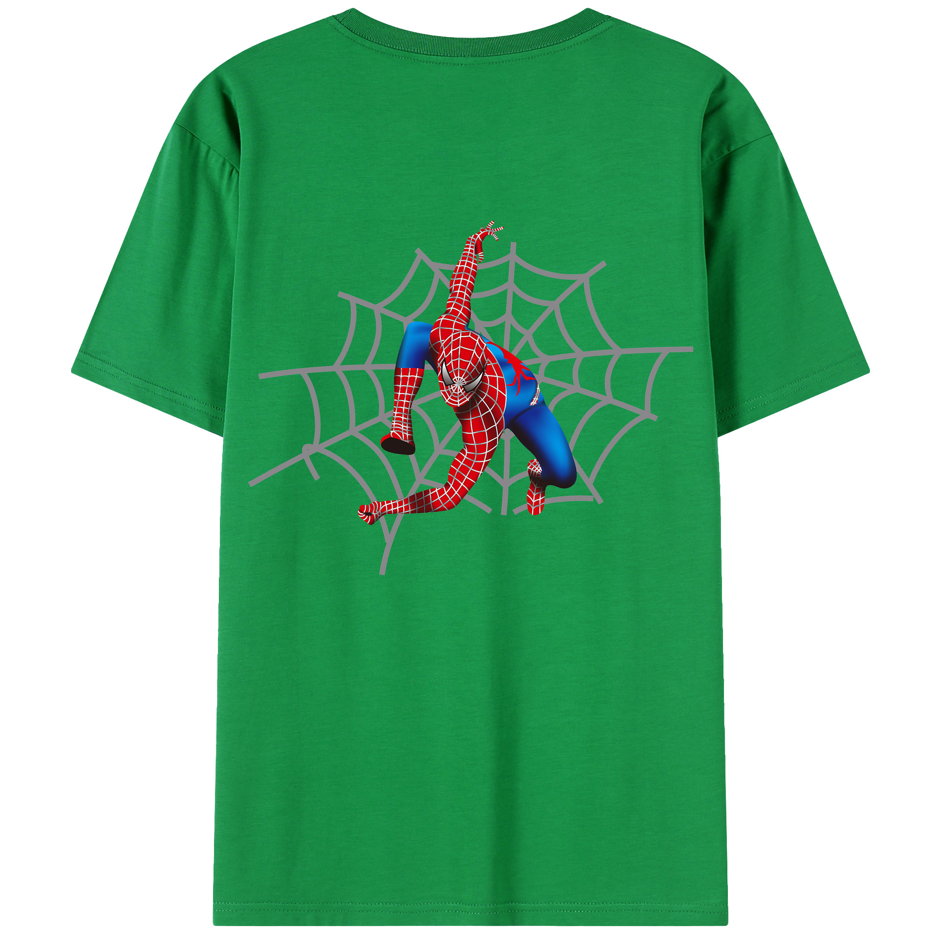 （画像用） Spider Man スパイダーマン レディース半袖Tシャツ(バックプリント)