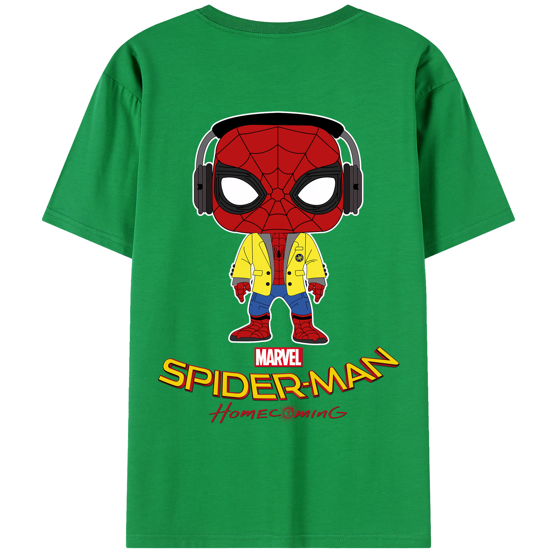 （画像用） Spider Man スパイダーマン レディース半袖Tシャツ(バックプリント)