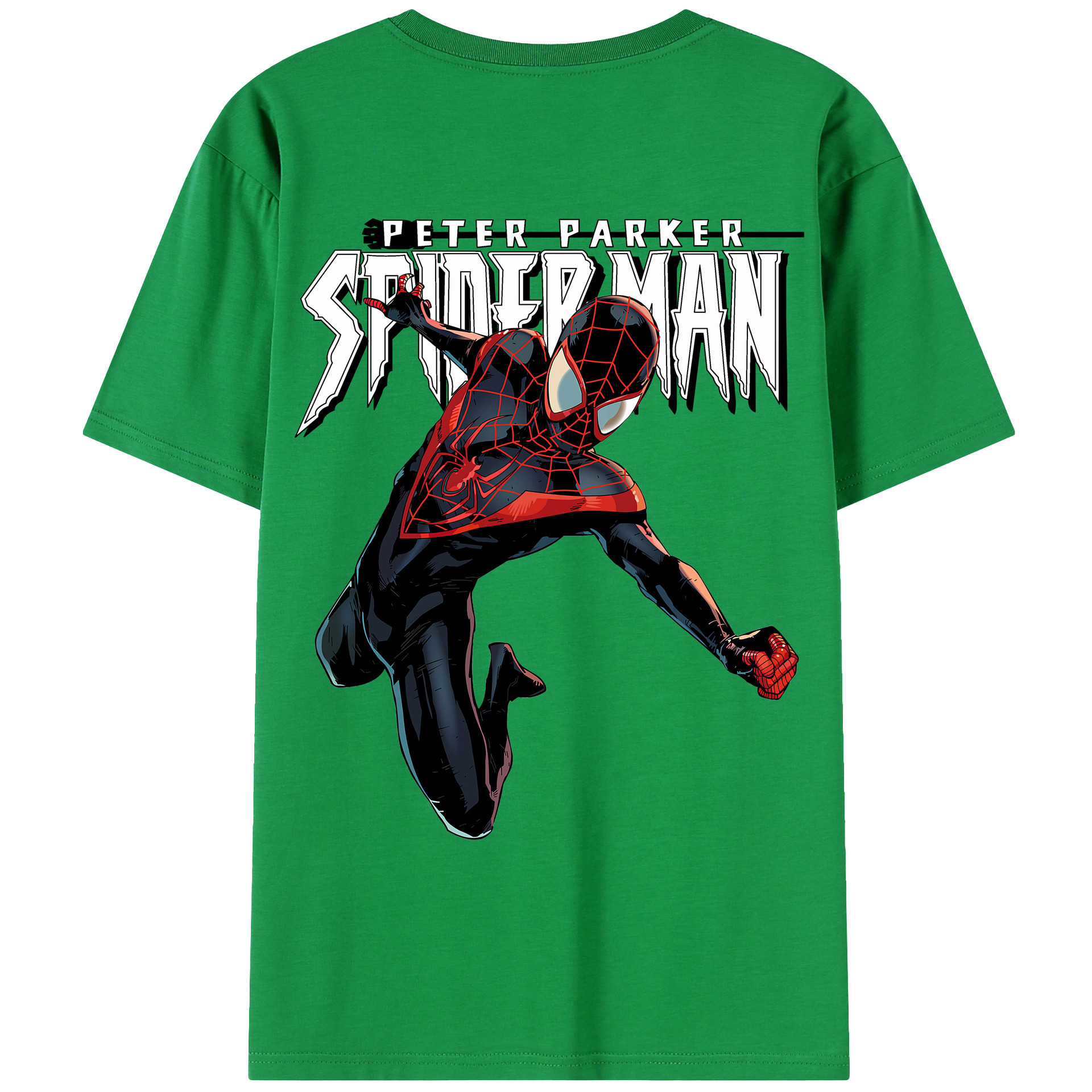 （画像用） Spider Man スパイダーマン レディース半袖Tシャツ(バックプリント)