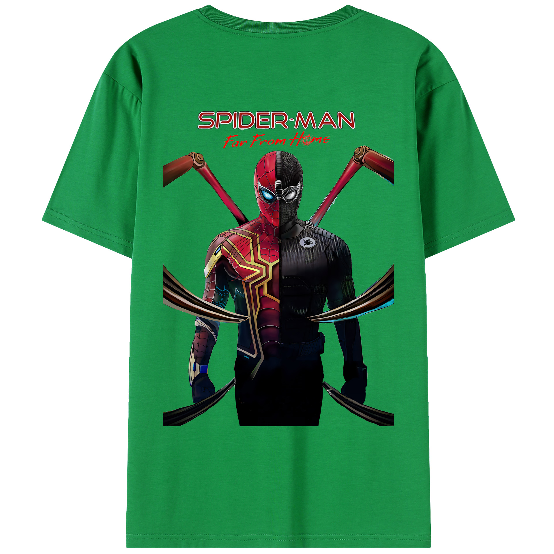 （画像用） Spider Man スパイダーマン レディース半袖Tシャツ(バックプリント)