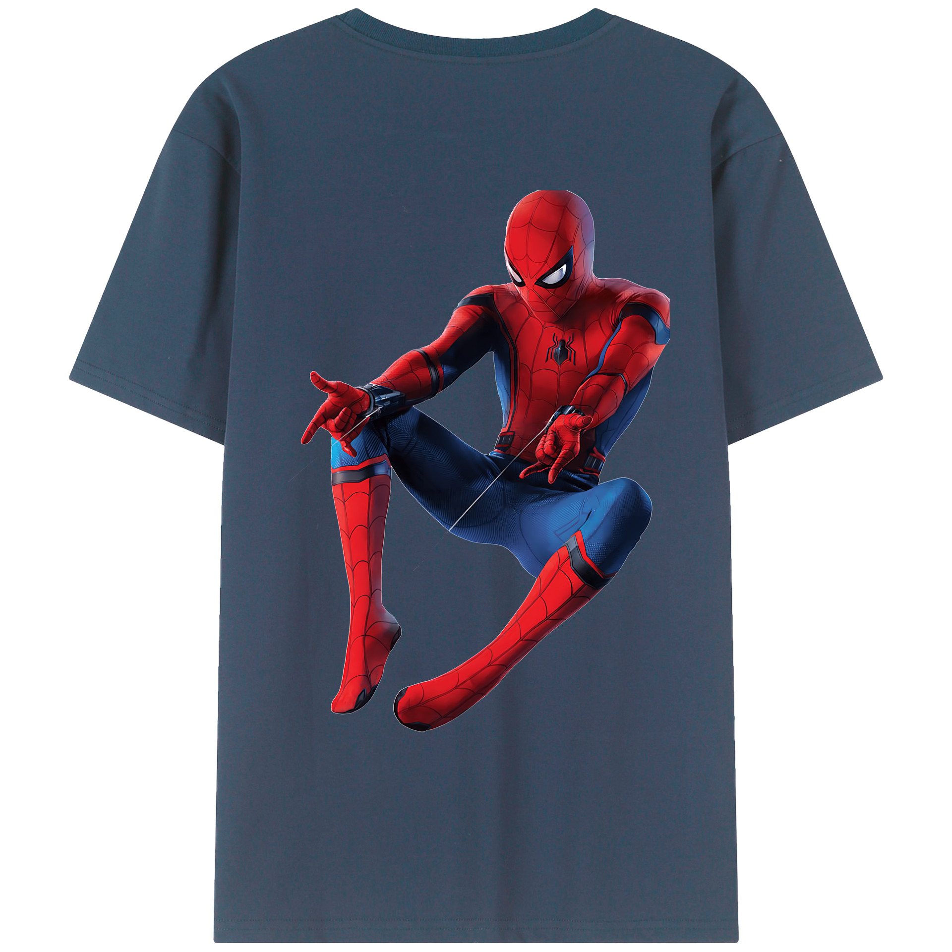 （画像用） Spider Man スパイダーマン レディース半袖Tシャツ(バックプリント)