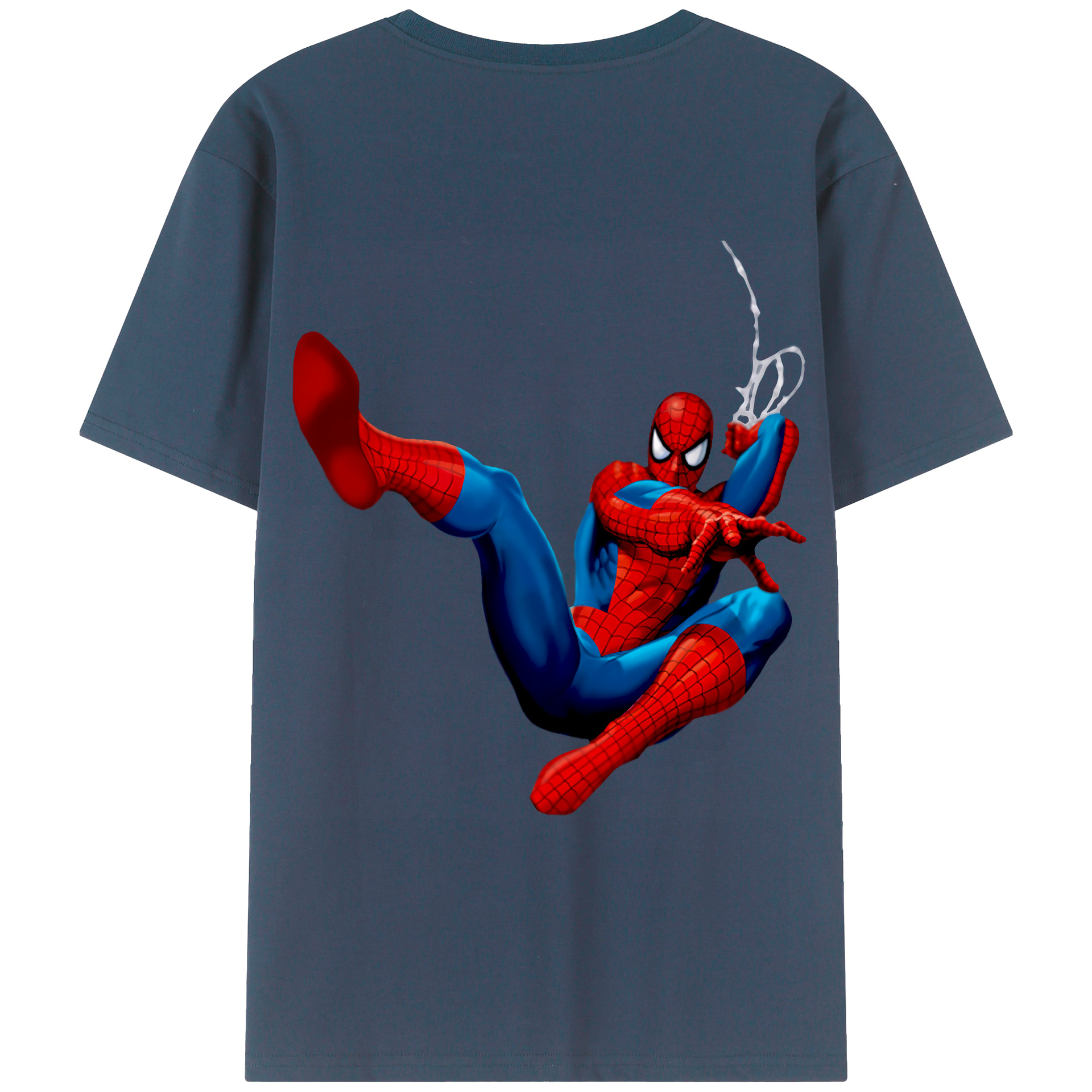 （画像用） Spider Man スパイダーマン レディース半袖Tシャツ(バックプリント)