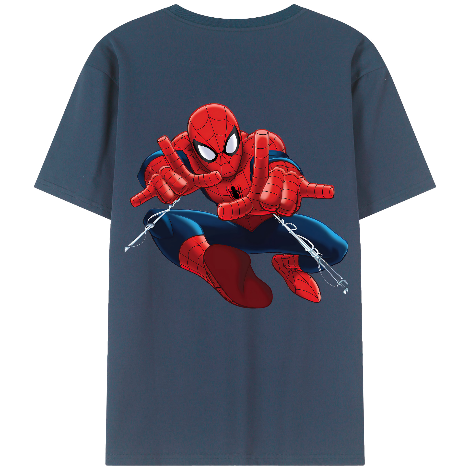 （画像用） Spider Man スパイダーマン レディース半袖Tシャツ(バックプリント)
