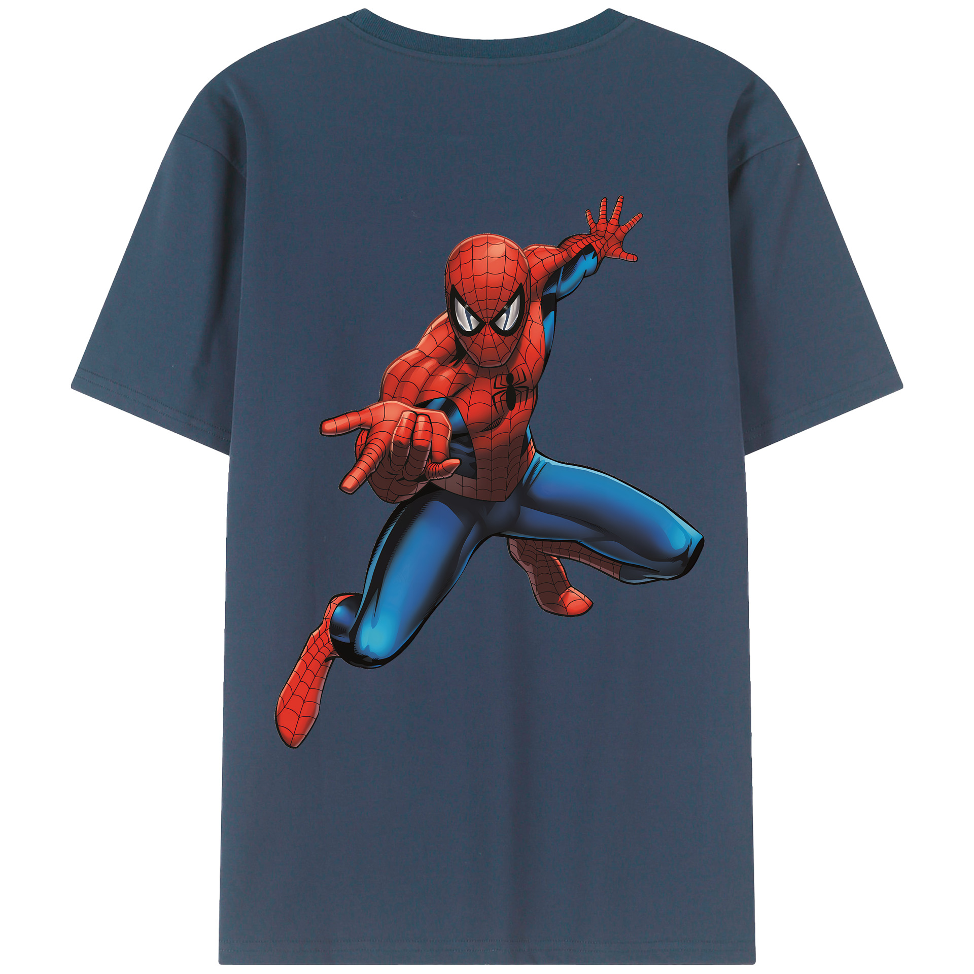 （画像用） Spider Man スパイダーマン レディース半袖Tシャツ(バックプリント)