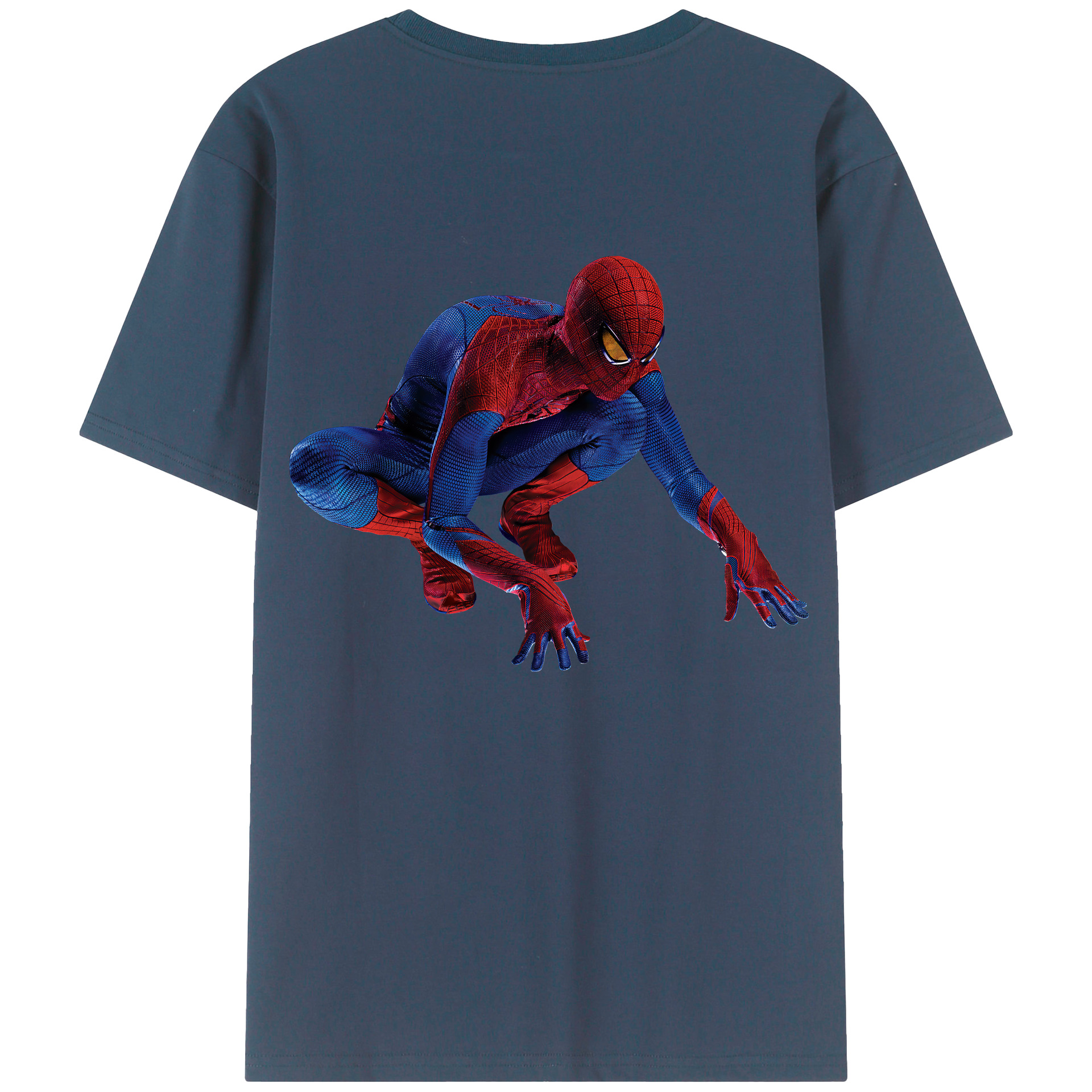 （画像用） Spider Man スパイダーマン レディース半袖Tシャツ(バックプリント)
