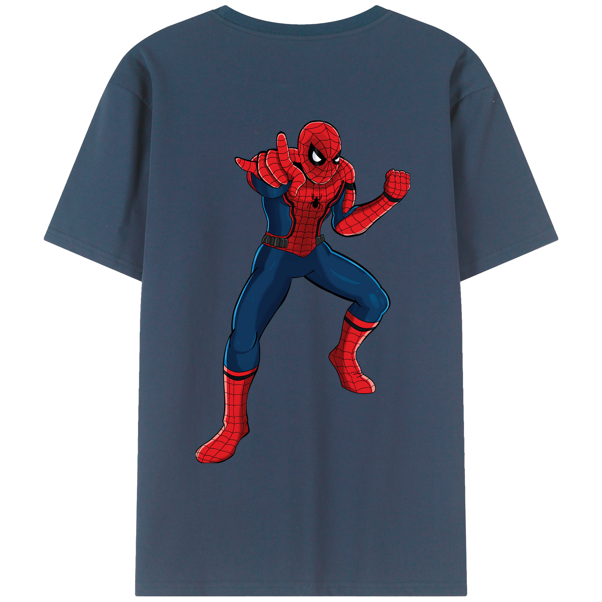 （画像用） Spider Man スパイダーマン レディース半袖Tシャツ(バックプリント)