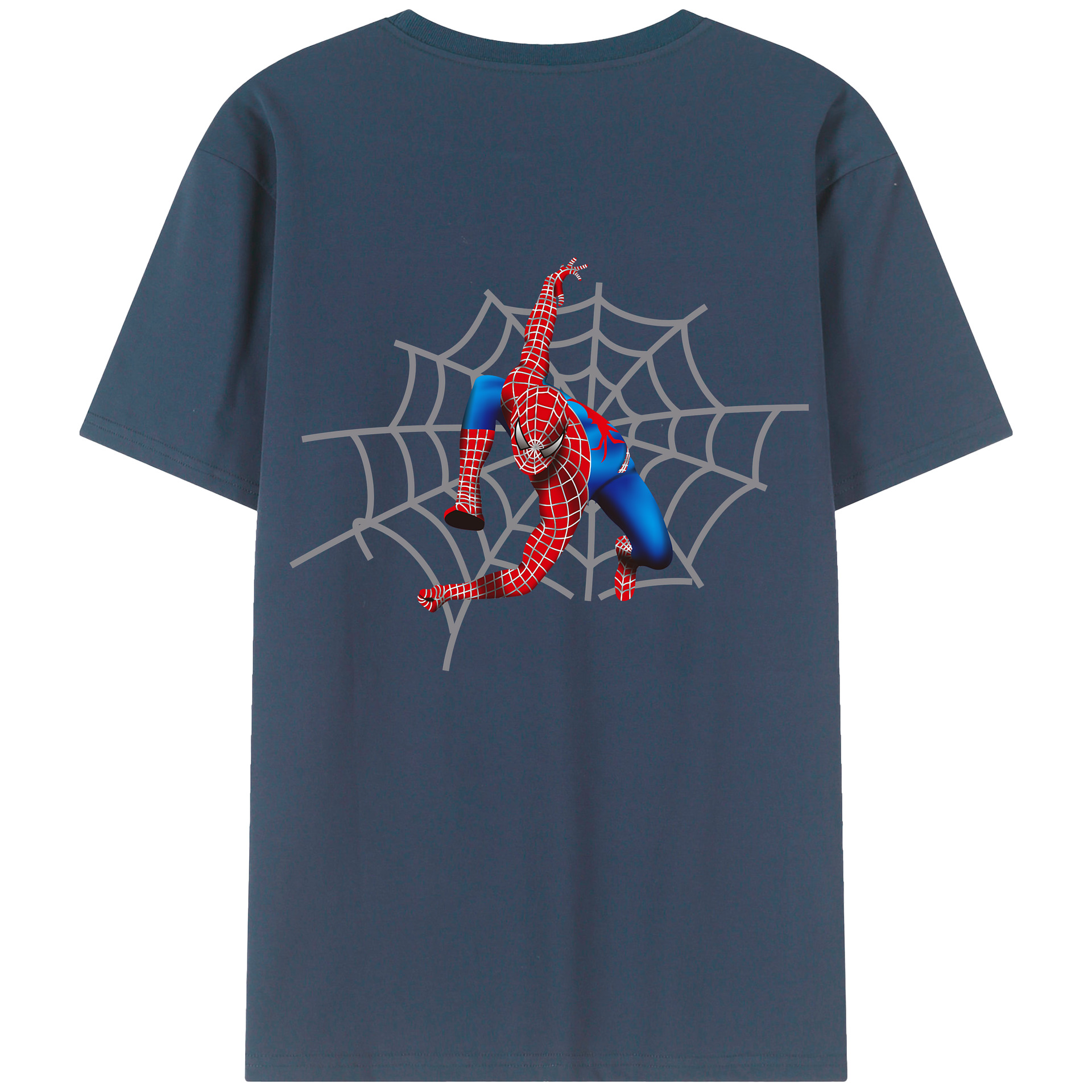 （画像用） Spider Man スパイダーマン レディース半袖Tシャツ(バックプリント)