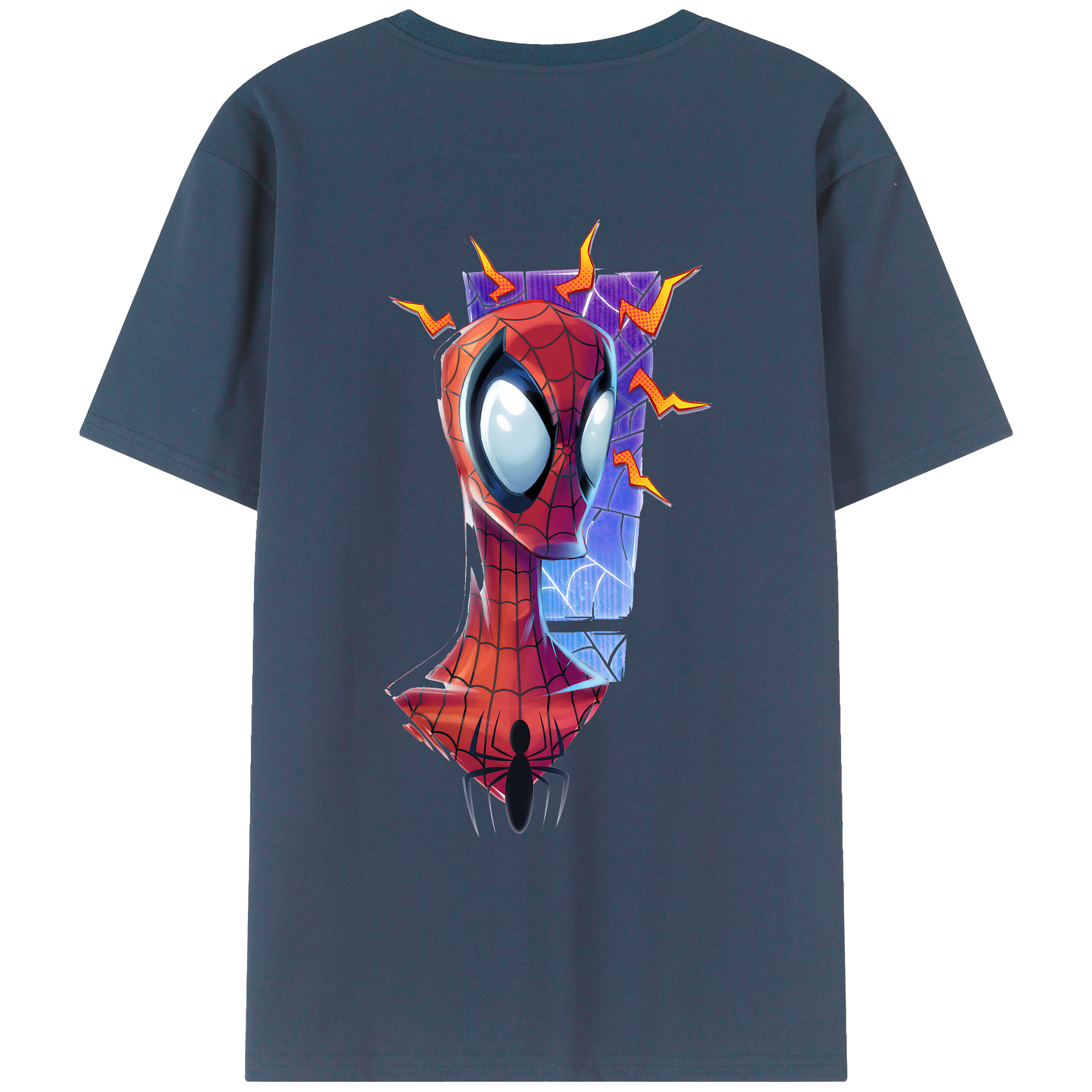 （画像用） Spider Man スパイダーマン レディース半袖Tシャツ(バックプリント)
