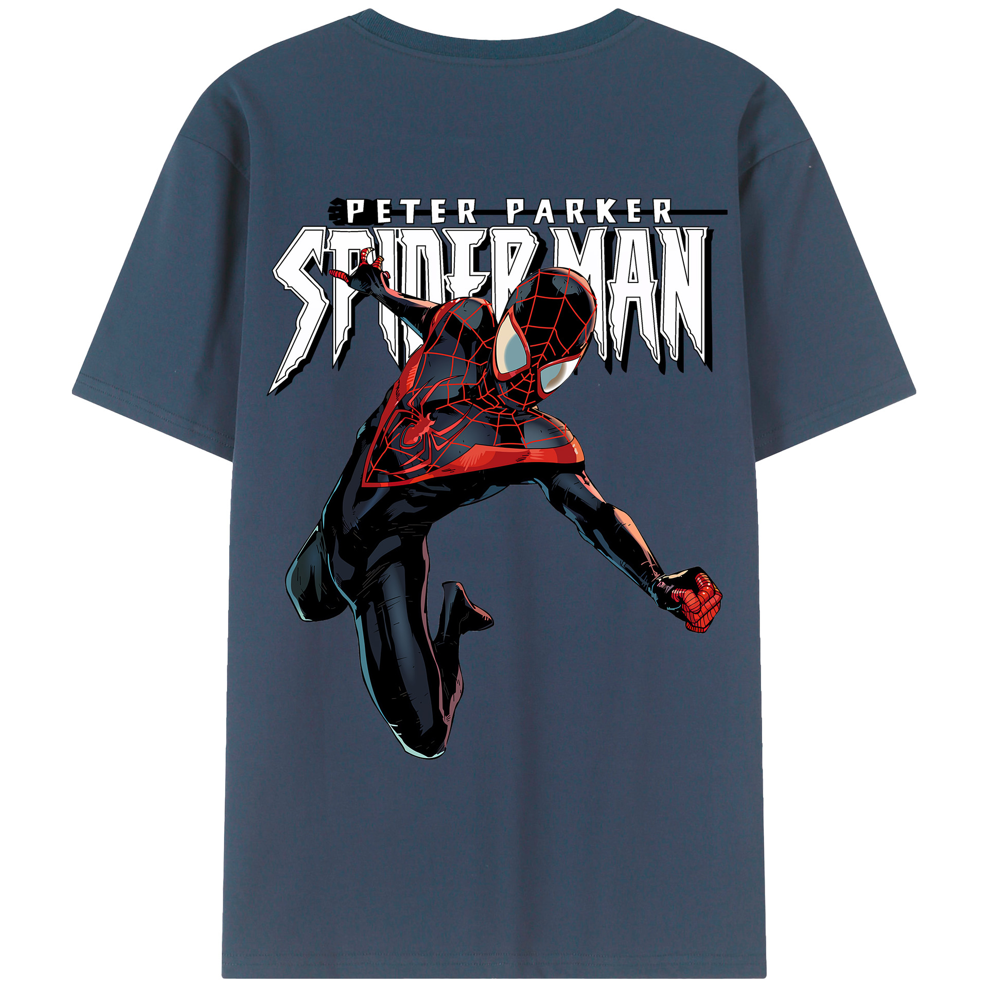 （画像用） Spider Man スパイダーマン レディース半袖Tシャツ(バックプリント)