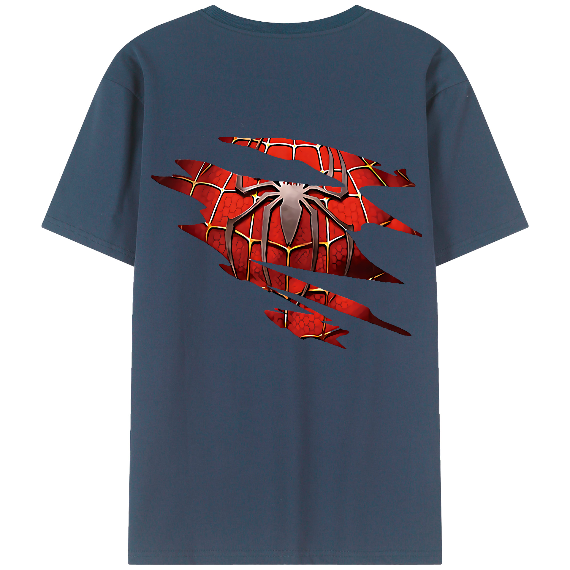 （画像用） Spider Man スパイダーマン レディース半袖Tシャツ(バックプリント)