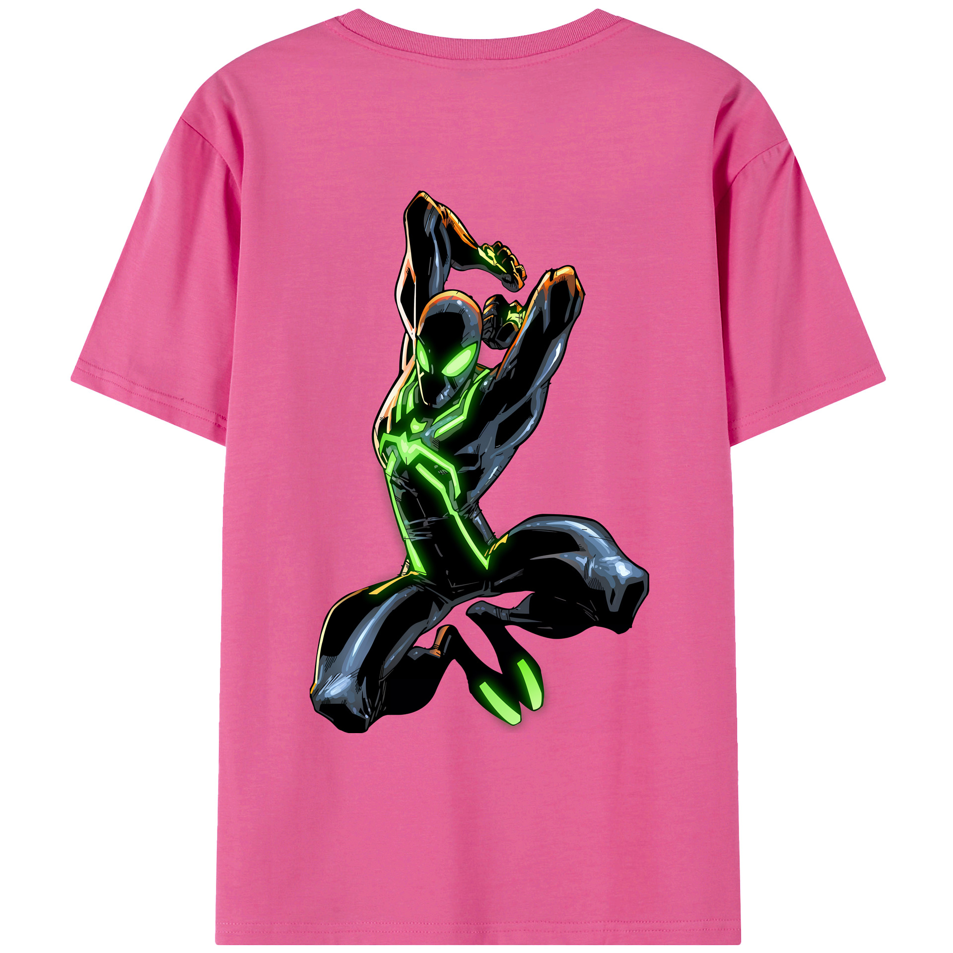 （画像用） Spider Man スパイダーマン レディース半袖Tシャツ(バックプリント)