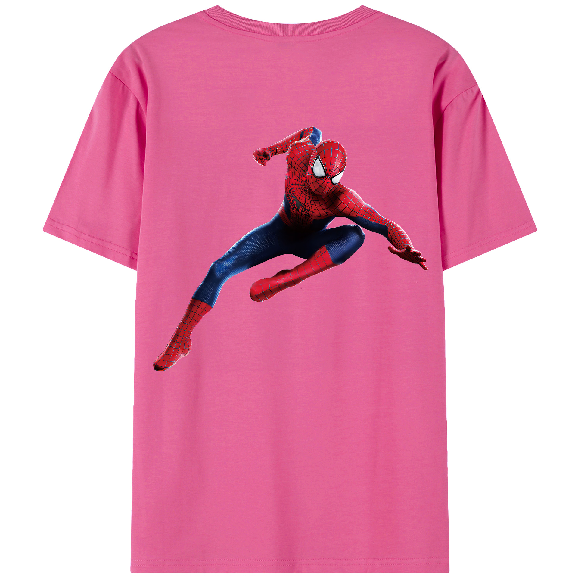 （画像用） Spider Man スパイダーマン レディース半袖Tシャツ(バックプリント)