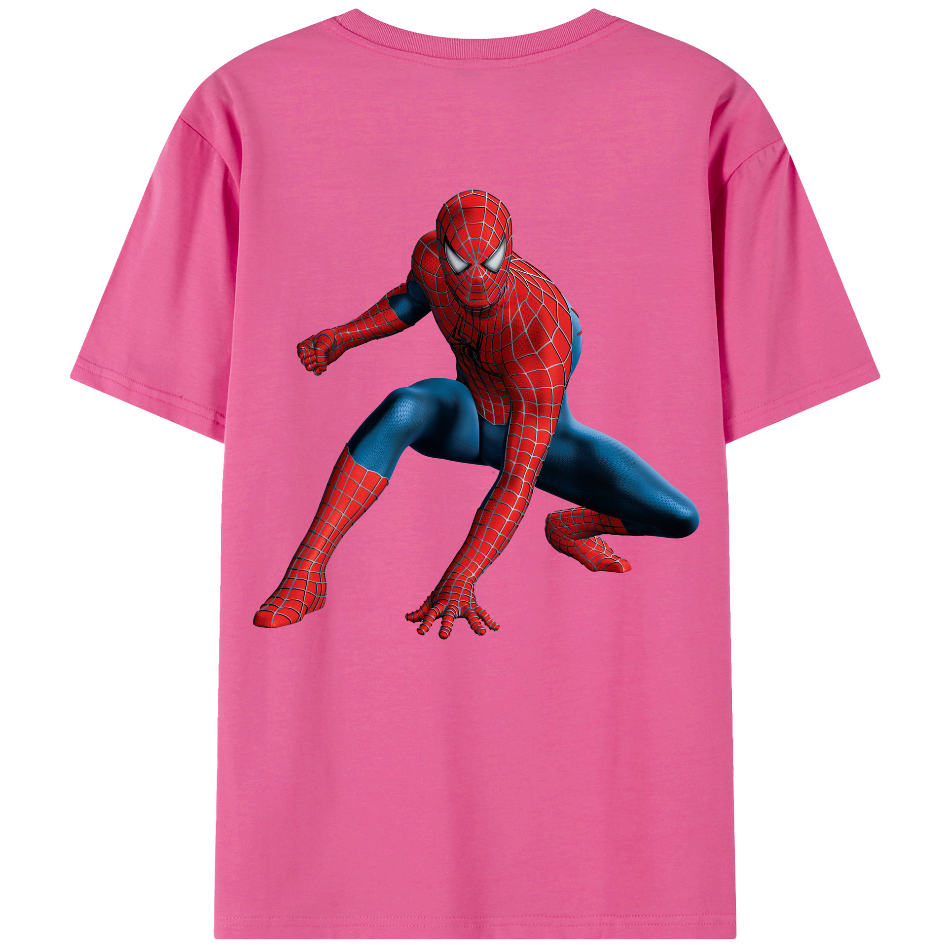 （画像用） Spider Man スパイダーマン レディース半袖Tシャツ(バックプリント)