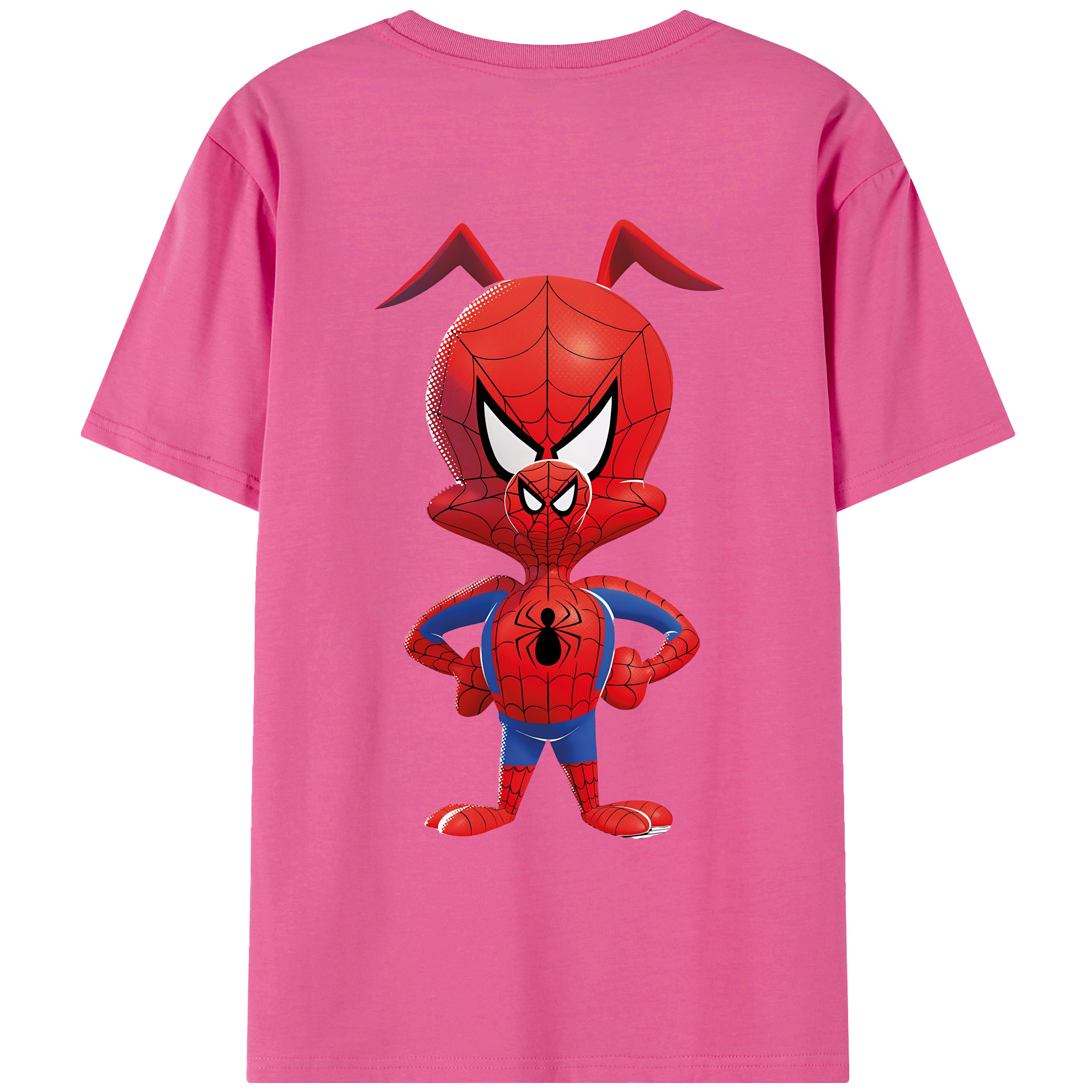 （画像用） Spider Man スパイダーマン レディース半袖Tシャツ(バックプリント)